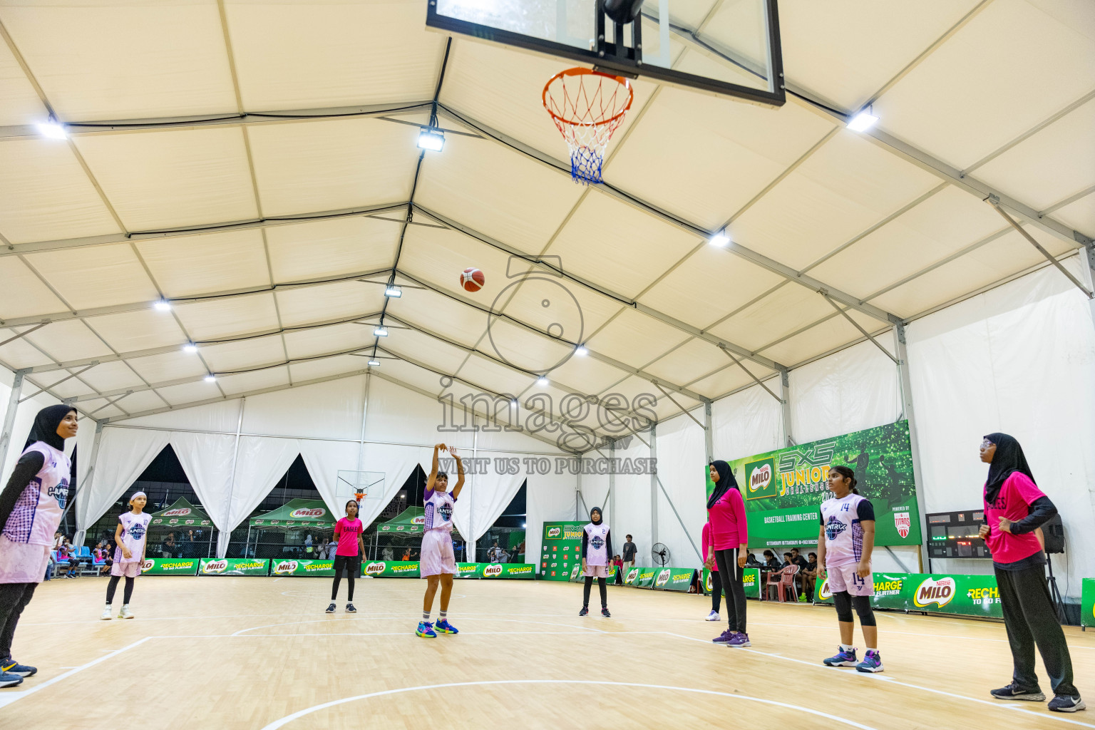 Milo 5 x 5 Junior Challenge 2025 - Basketball tournament held in Basketball Training Center, Male', Maldives on Thursday, 09th October 2025. 
Photo by: Hassan Simah / Images.mv