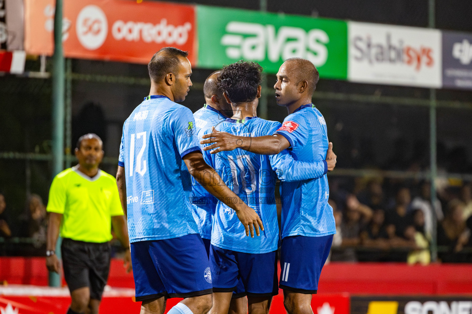 M Dhiggaru vs M Muli in Day 21 of Golden Futsal Challenge 2025 was held on Saturday , 25th January 2025, in Hulhumale', Maldives. Photos: Nausham Waheed / images.mv