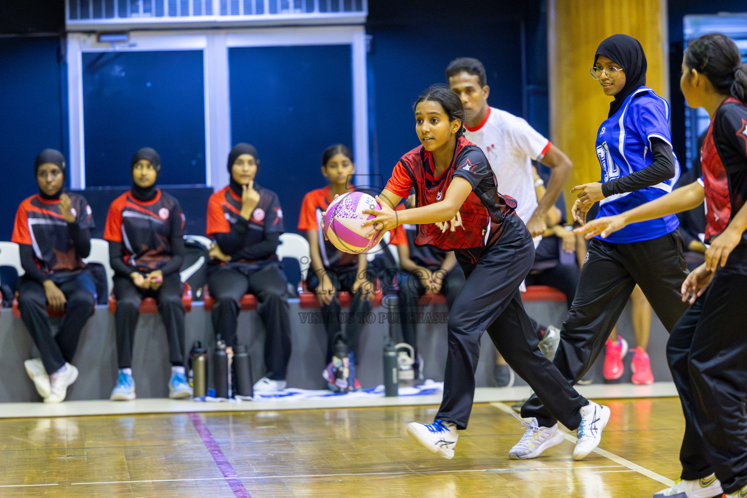 Day 5 of 26th Inter-School Netball Tournament 2025 was held in Social Center Indoor Hall on Wednesday, 22nd October 2025. Photos: Ismail Thoriq / images.mv