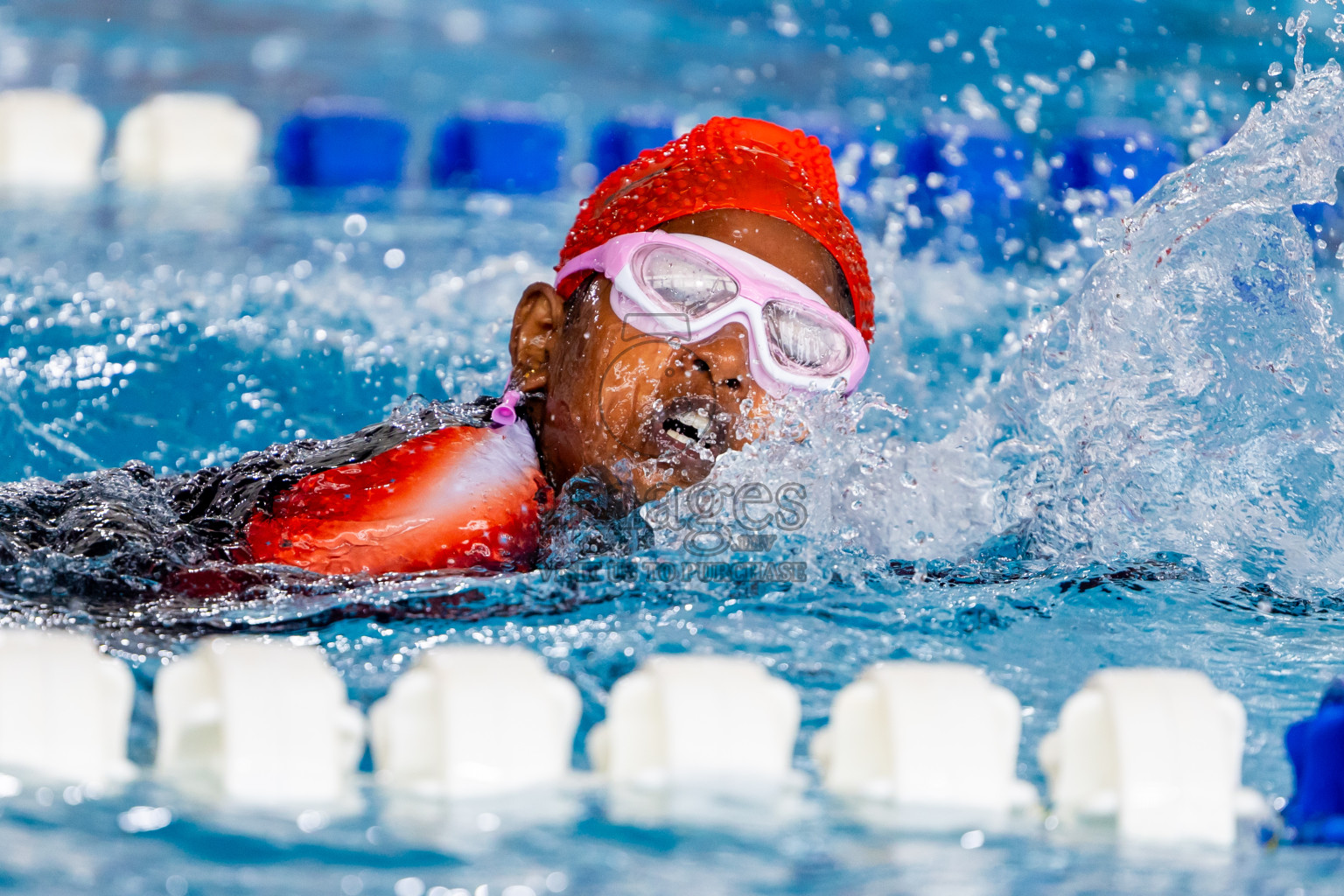 Day 3 of 20th BMLInter-school Swimming Competition 2024 held in Hulhumale', Maldives on Monday, 14th October 2024. Photos: Nausham Waheed / images.mv