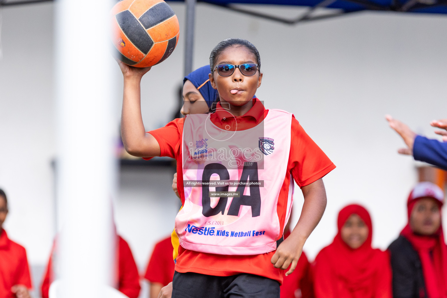 Day 2 of Nestle' Kids Netball Fiesta 2023 held in Henveyru Stadium, Male', Maldives on Thursday, 1st December 2023. Photos by Nausham Waheed / Images.mv