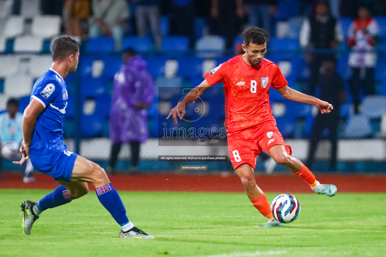 Nepal vs India in SAFF Championship 2023 held in Sree Kanteerava Stadium, Bengaluru, India, on Saturday, 24th June 2023. Photos: Hassan Simah / images.mv