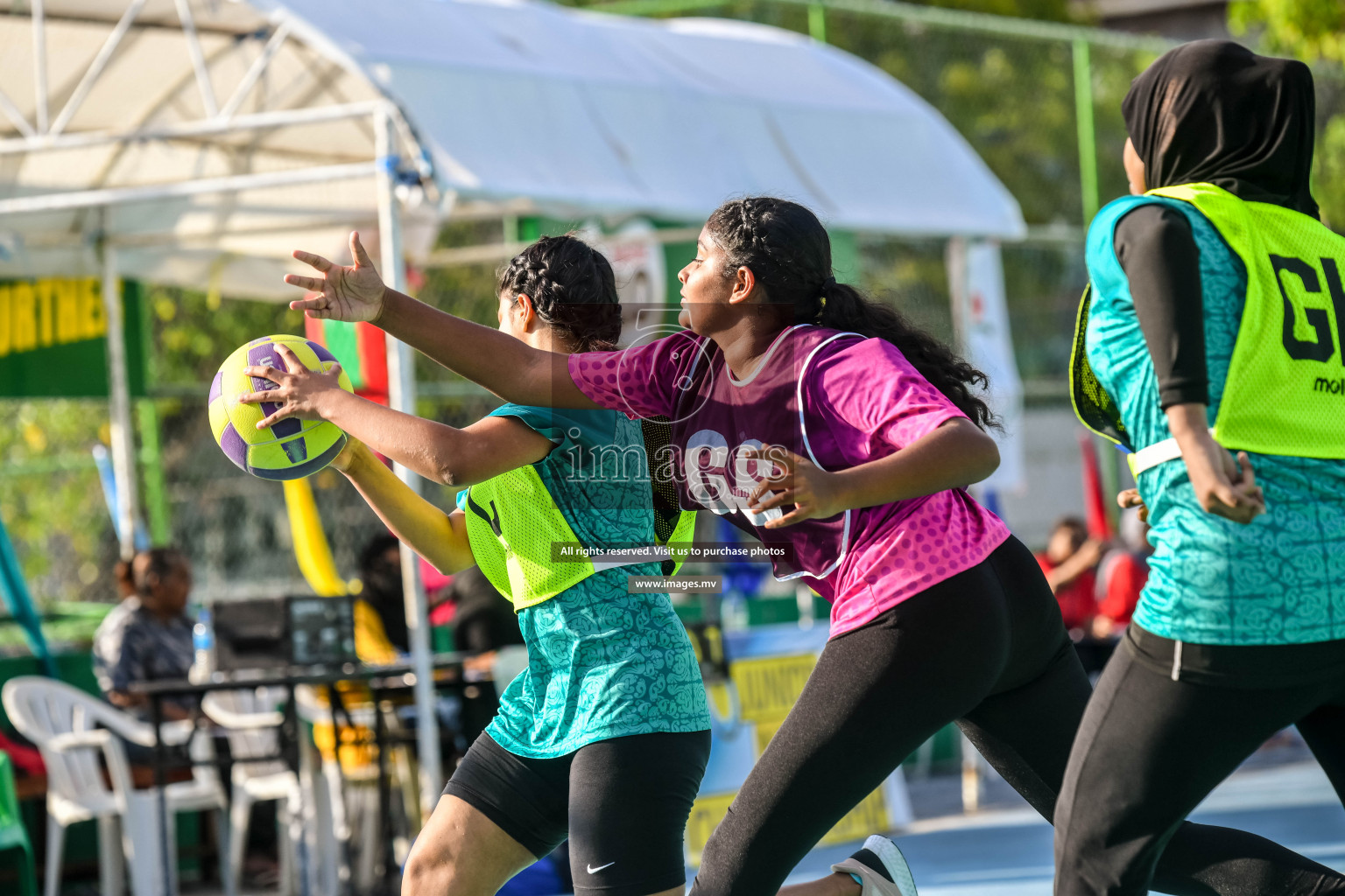 Day 5 of Junior Netball Championship 2022 on 9th March 2022 held in Male', Maldives. Photos by Nausham Waheed