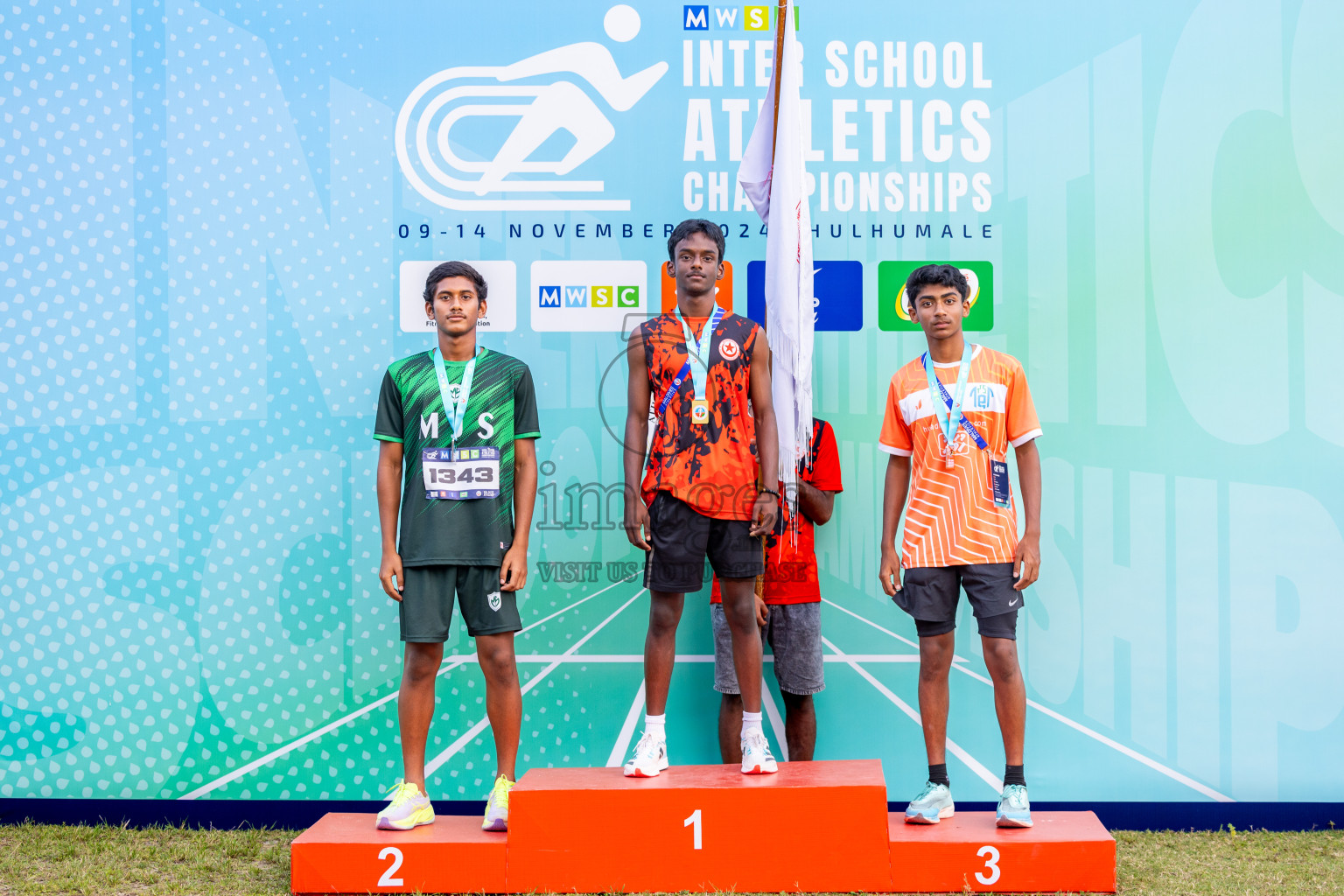 Day 5 of MWSC Interschool Athletics Championships 2024 held in Hulhumale Running Track, Hulhumale, Maldives on Wednesday, 13th November 2024. Photos by: Ismail Thoriq / Images.mv