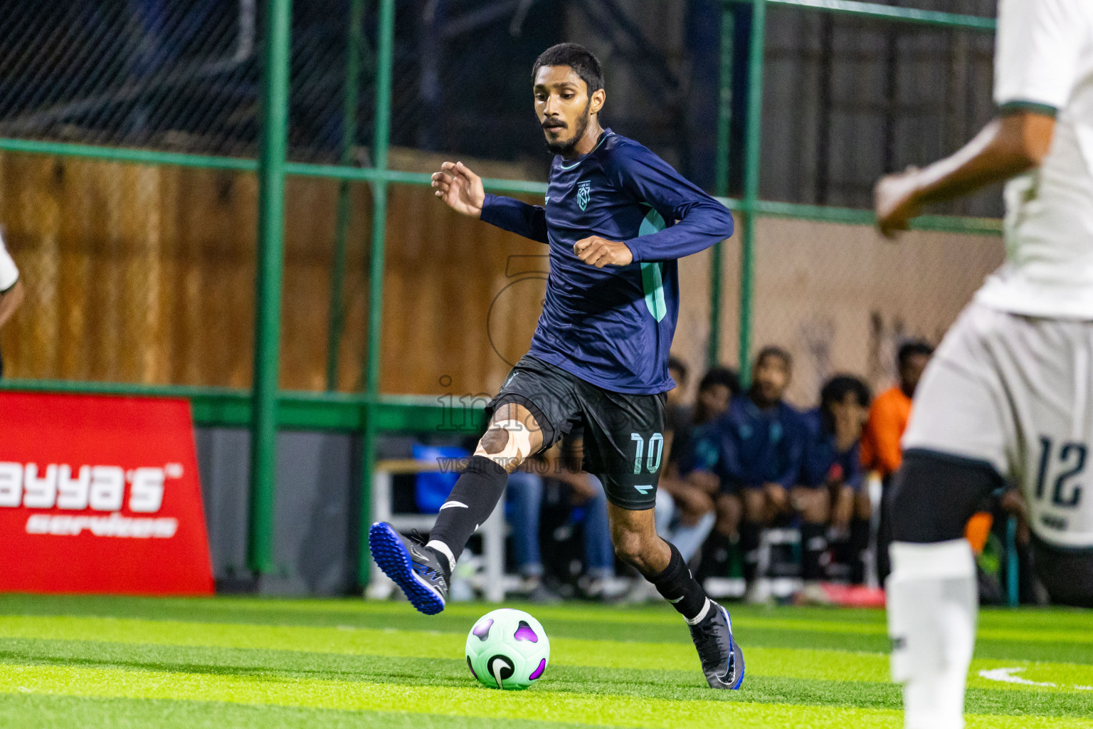 Nova SC vs Giraavarianz in Day 1 of BG Futsal Challenge 2024 was held on Thursday, 12th March 2024, in Male', Maldives Photos: Nausham Waheed / images.mv