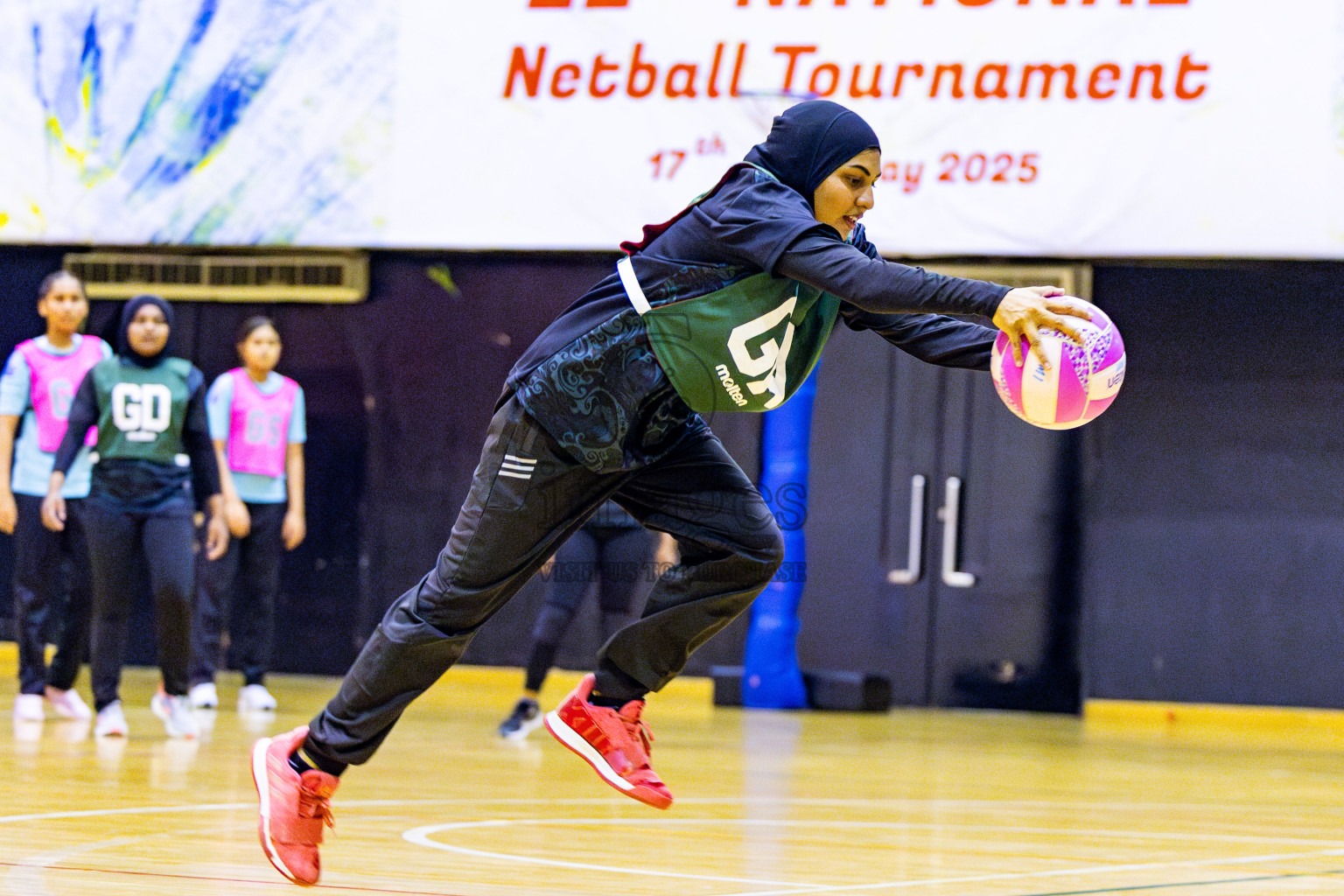 Xenith Sports Club vs MV Netters in Day 10 of National Netball Tournament 2025 held in Social Center at Male', Maldives on Tuesday, 27th May 2025. Photos: Nausham Waheed / images.mv