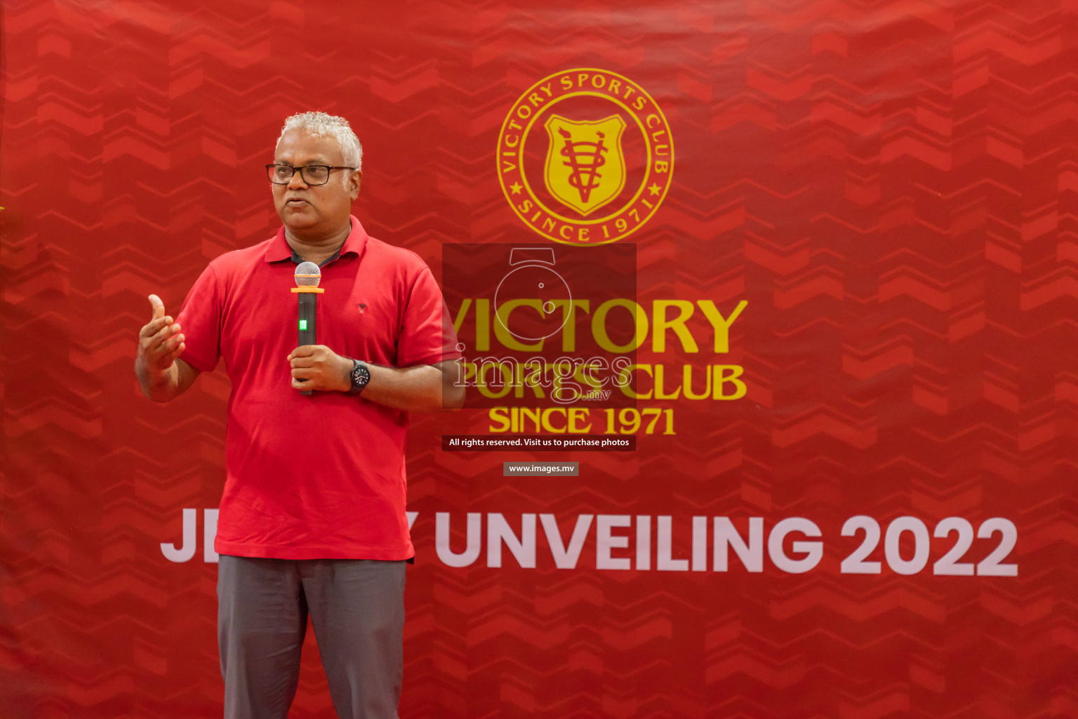 Victory Sports Club Jersey Unveiling 2022 on 14th July 2022, held in Jamaaludheen School Hall, Male', Maldives  Photos: Hassan Simah / Images.mv