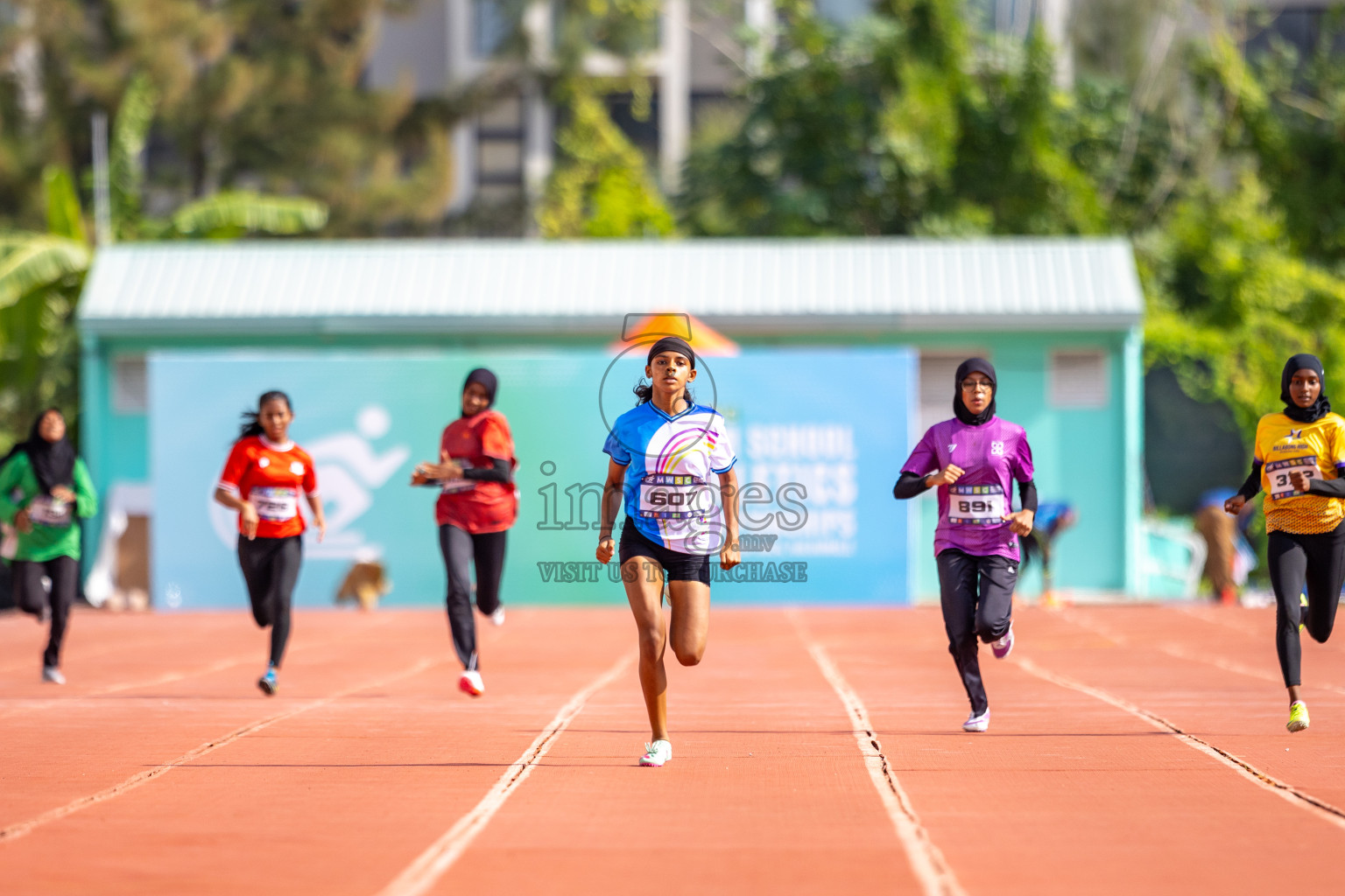 Day 4 of MWSC Interschool Athletics Championships 2024 held in Hulhumale Running Track, Hulhumale, Maldives on Tuesday, 12th November 2024. Photos by: Raaif Yoosuf / Images.mv