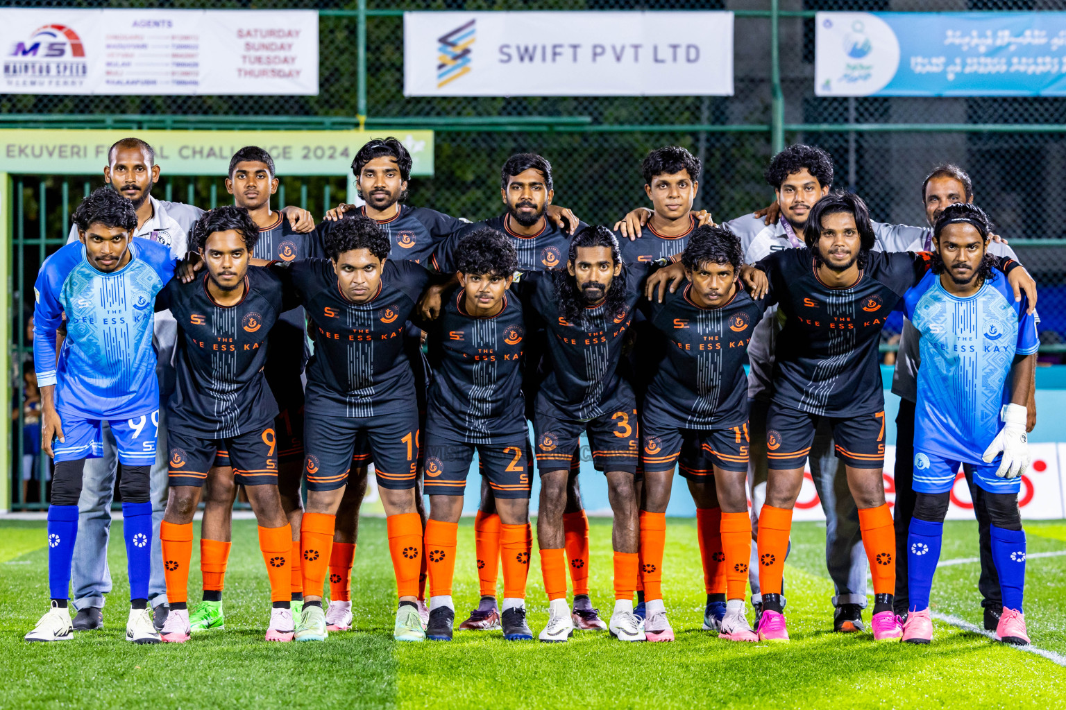 Dee Ess Kay vs Kovigoani in Final of Laamehi Dhiggaru Ekuveri Futsal Challenge 2024 was held on Wednesday, 31st July 2024, at Dhiggaru Futsal Ground, Dhiggaru, Maldives Photos: Nausham Waheed / images.mv