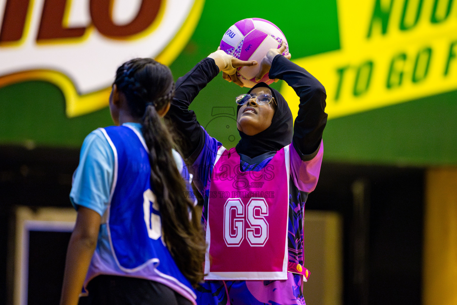 MV Netters Acadamy vs N Sports Academy in Day 2 of 3rd Junior Championship - Netball association of Maldives, held at Social Center on Monday 20th January 2025 . Photos by Nausham Waheed