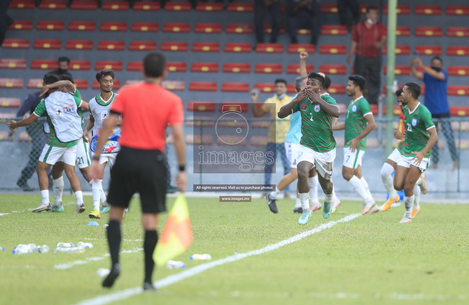 Bangladesh vs India in SAFF Championship 2021 held on 1st October 2021 in Galolhu National Stadium, Male', Maldives