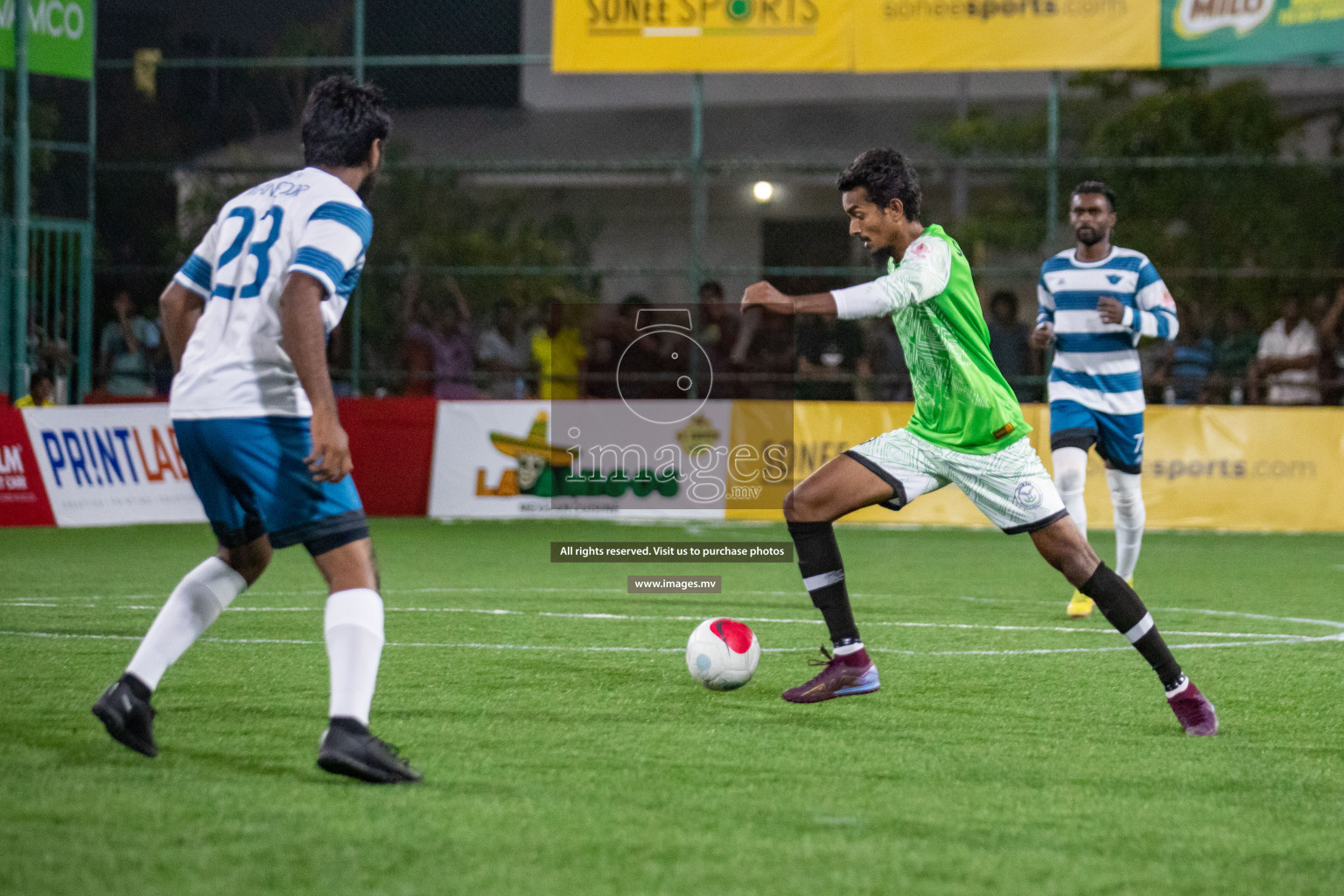 Club AVSEC vs TEAM DJA in Club Maldives Cup 2022 was held in Hulhumale', Maldives on Sunday, 9th October 2022. Photos: Hassan Simah / images.mv