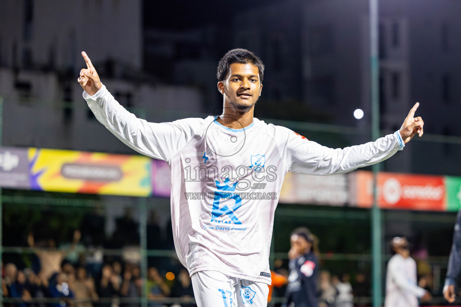 AA Thoddoo vs AA Ukulhas in Day 11 of Golden Futsal Challenge 2025 was held on Wednesday, 15th January 2025, in Hulhumale', Maldives Photos: Nausham Waheed / images.mv