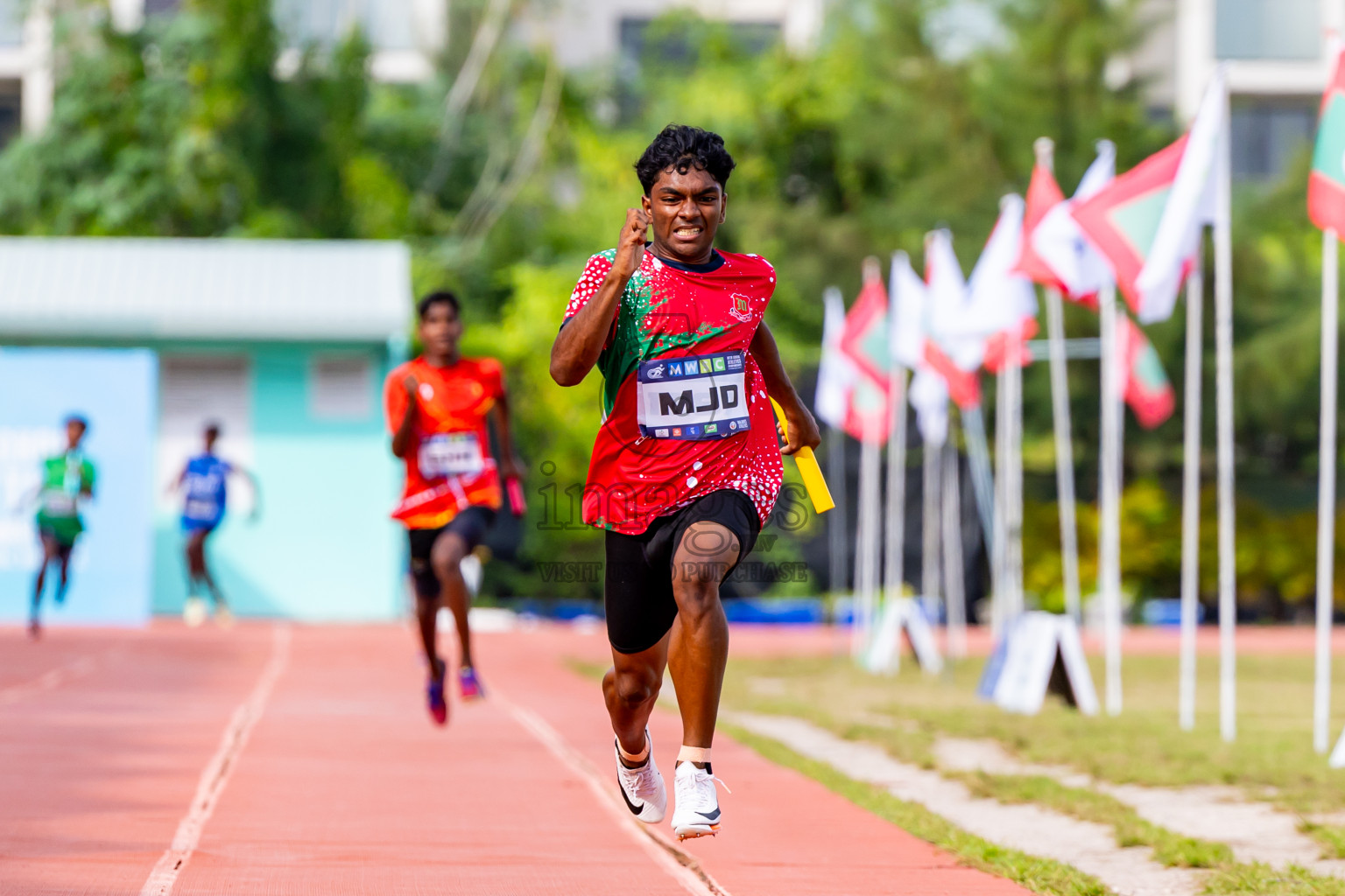 Day 5 of MWSC Interschool Athletics Championships 2024 held in Hulhumale Running Track, Hulhumale, Maldives on Wednesday, 13th November 2024. Photos by: Nausham Waheed / Images.mv