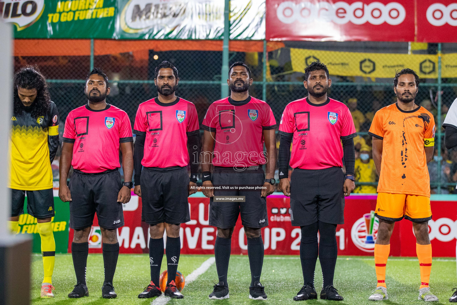 RRC Vs FSM in the Semi Finals of Club Maldives 2021 held in Hulhumale, Maldives on 19 December 2021. Photos: Ismail Thoriq / images.mv