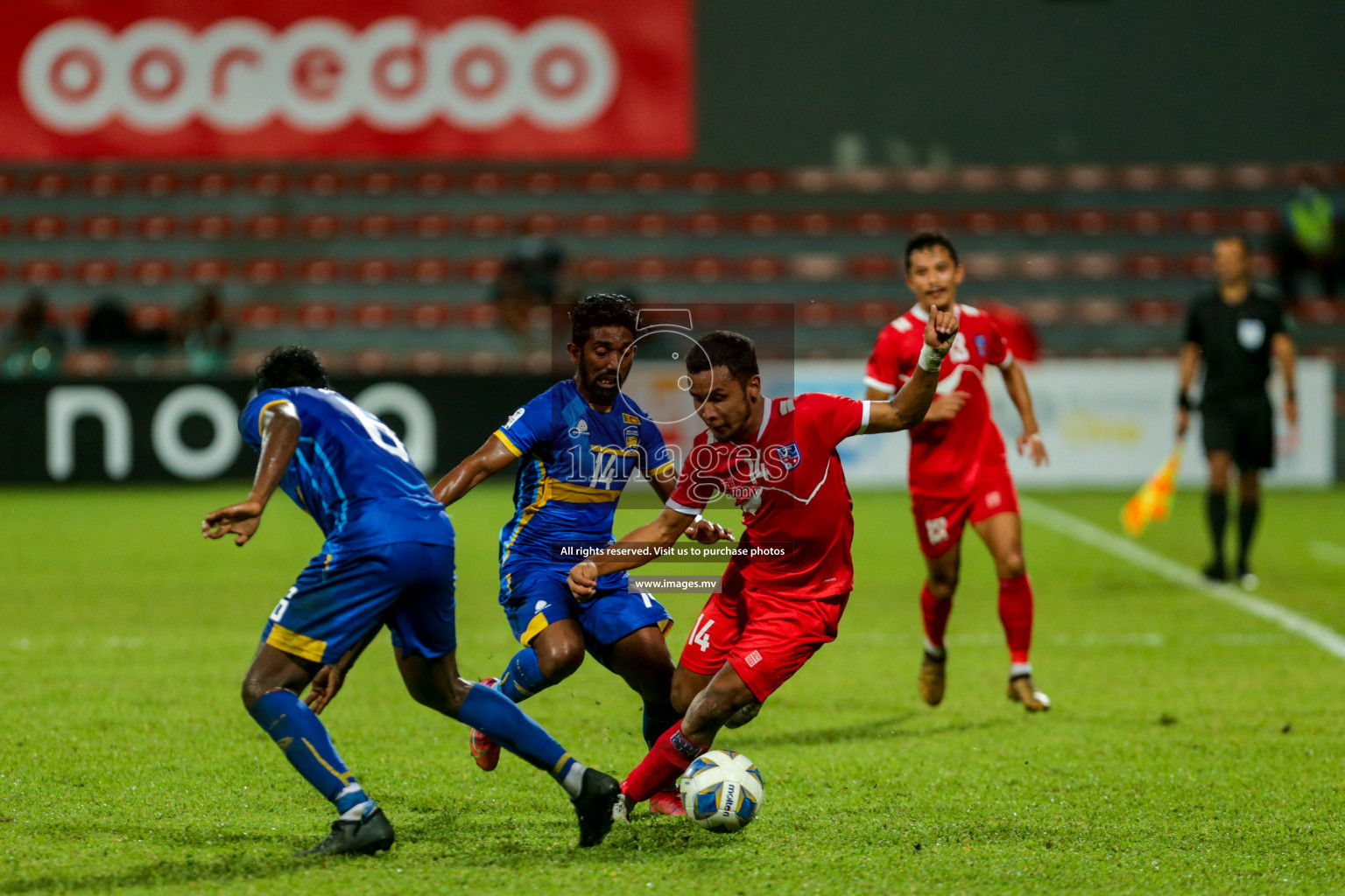 Nepal vs Sri Lanka in SAFF Championship 2021 held on 4th October 2021 in Galolhu National Stadium, Male', Maldives