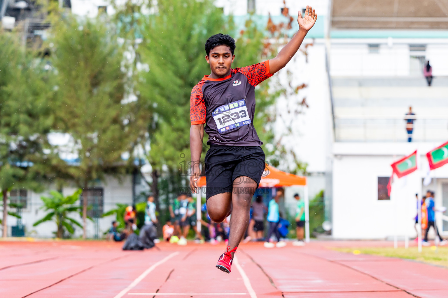 Day 3 of MWSC Interschool Athletics Championships 2024 held in Hulhumale Running Track, Hulhumale, Maldives on Monday, 11th November 2024. Photos by:  Nausham Waheed / Images.mv