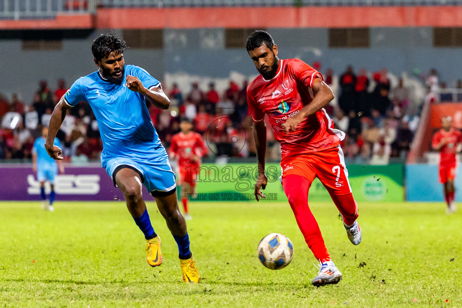 Addu City vs R Alifushi in Semi Finals of Gold Cup 2024 held at National Football Stadium on Saturday, 21st December 2024. Photos: Nausham Waheed / Images.mv