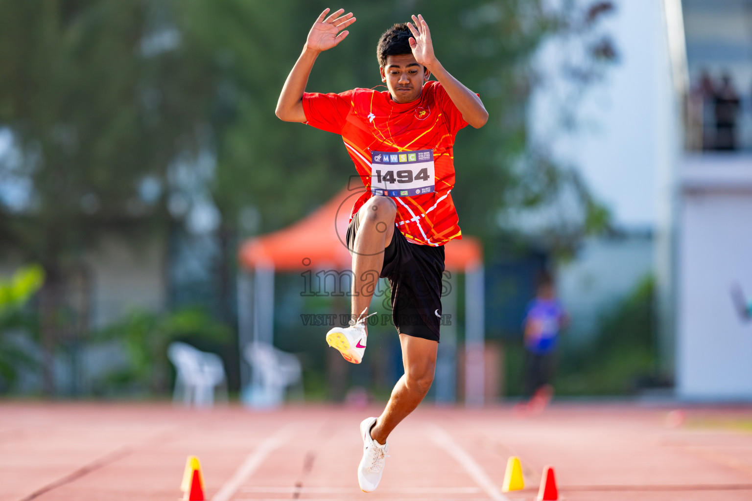 Day 5 of MWSC Interschool Athletics Championships 2024 held in Hulhumale Running Track, Hulhumale, Maldives on Wednesday, 13th November 2024. Photos by: Nausham Waheed / Images.mv