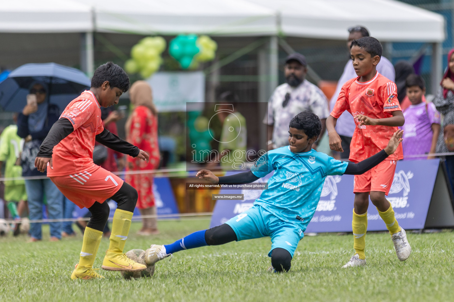 Day 1 of Nestle kids football fiesta, held in Henveyru Football Stadium, Male', Maldives on Wednesday, 11th October 2023 Photos: Shut Abdul Sattar/ Images.mv