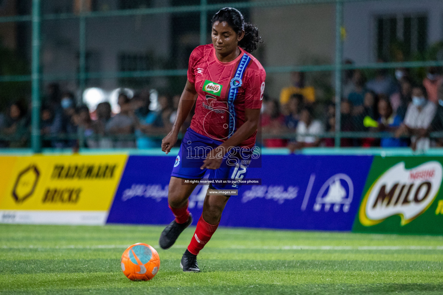 MPL vs Police Club in the Semi Finals of 18/30 Women's Futsal Fiesta 2021 held in Hulhumale, Maldives on 14th December 2021. Photos: Ismail Thoriq / images.mv