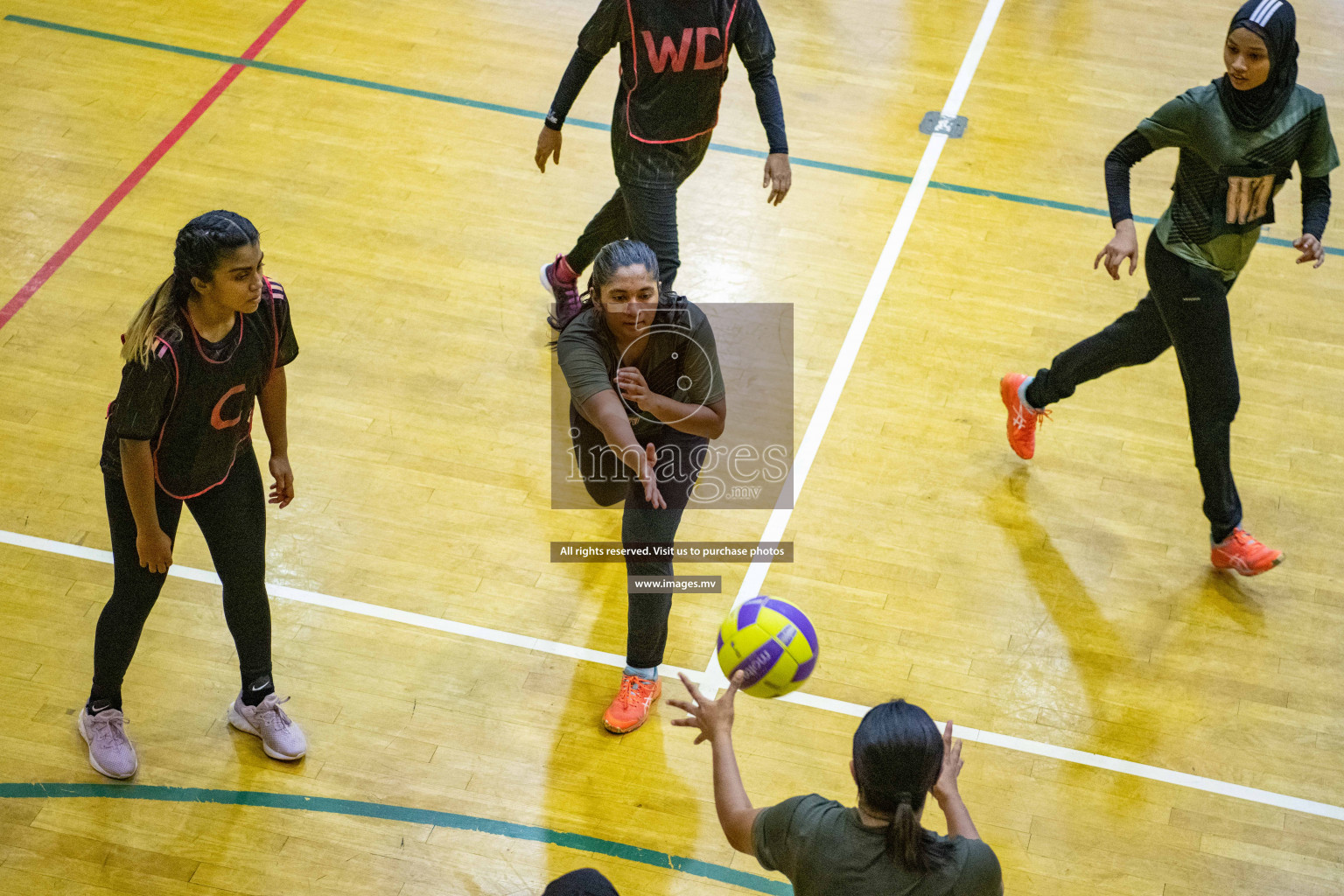 Kulhudhuffushi Youth & R.C vs Club Green Streets in the Finals of Milo National Netball Tournament 2021 (Women's) held on 5th December 2021 in Male', Maldives Photos: Ismail Thoriq / images.mv