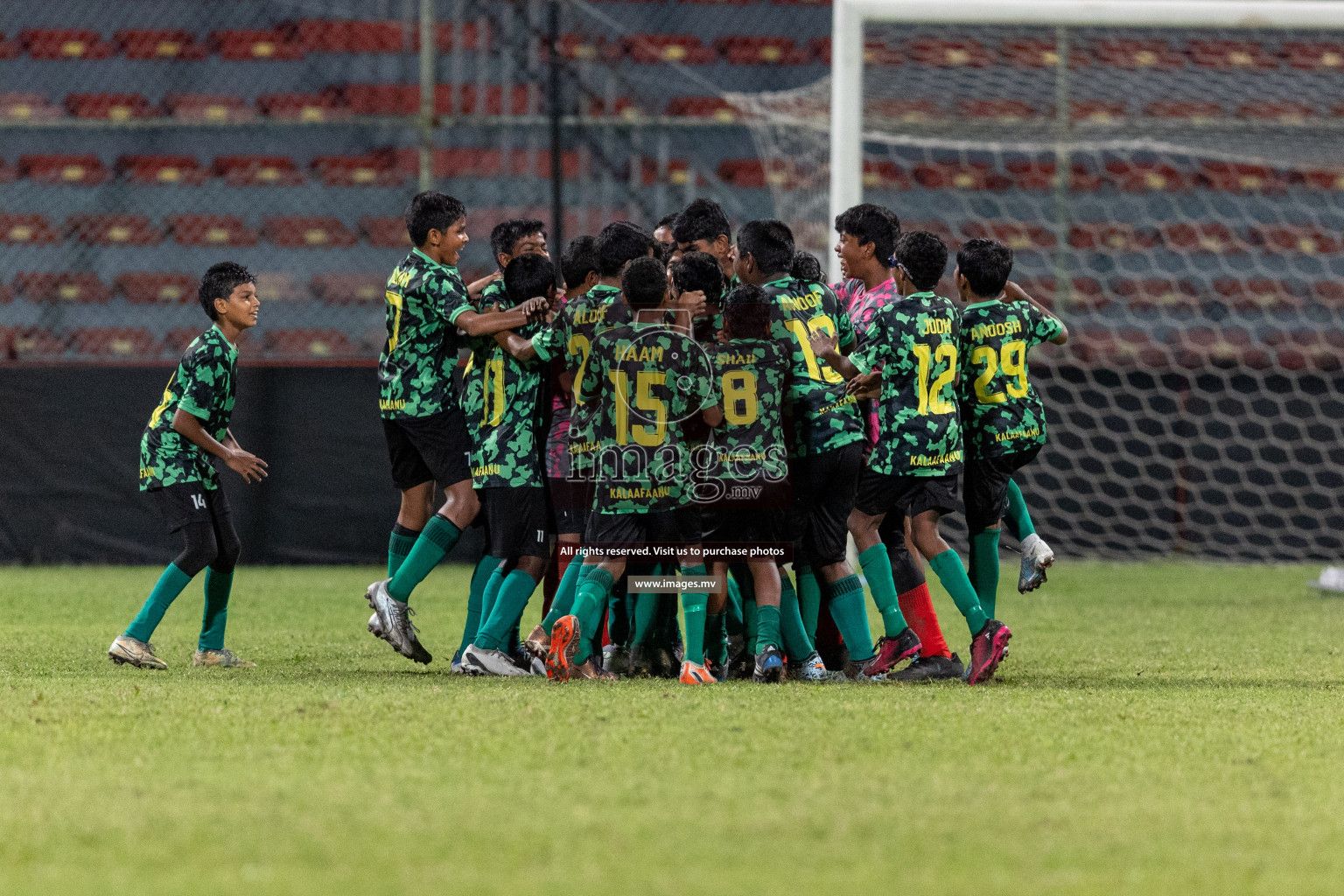 Kalaafaanu School vs Ahmadhiyya International School in the Final of FAM U13 Inter School Football Tournament 2022/23 was held in National Football Stadium on Sunday, 11th June 2023. Photos: Ismail Thoriq / images.mv