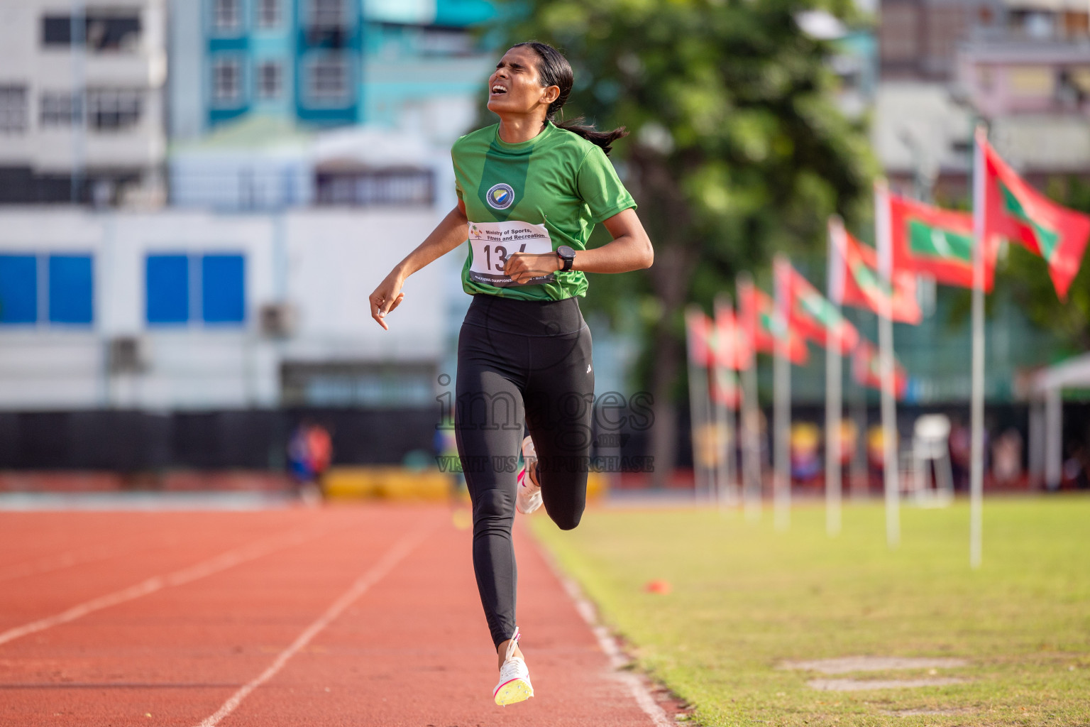 Day 2 of 33rd National Athletics Championship was held in Ekuveni Track at Male', Maldives on Friday, 6th September 2024. Photos: Shuu Abdul Sattar / images.mv