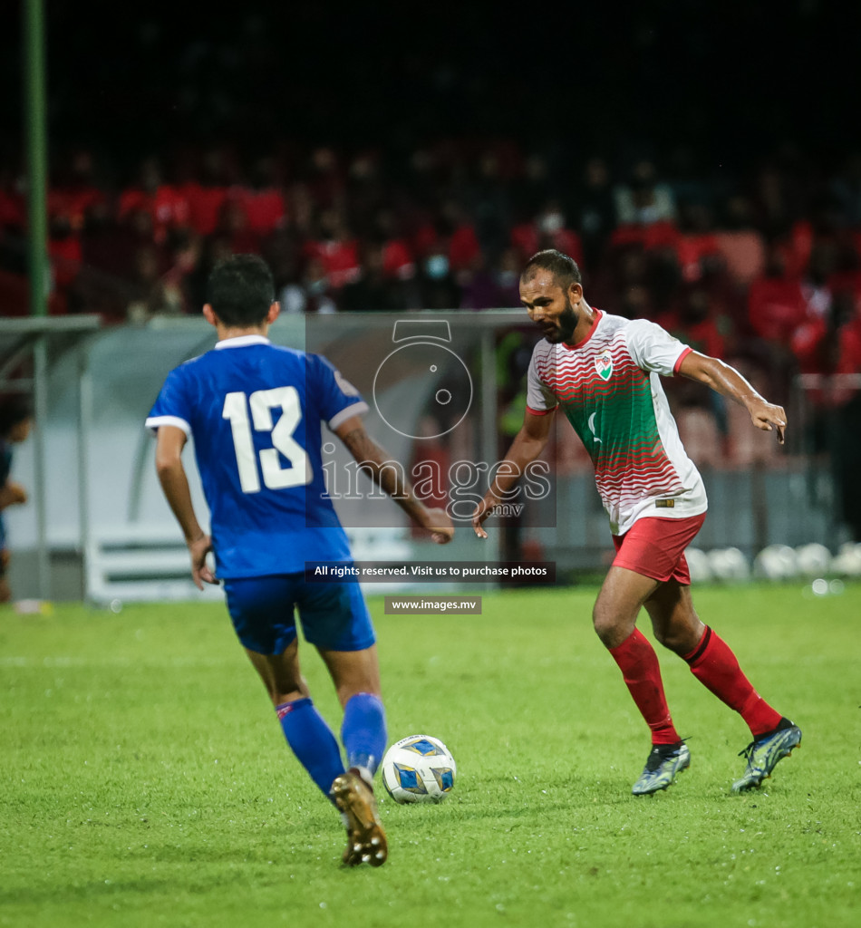 Maldives vs Nepal in SAFF Championship 2021 held on 1st October 2021 in Galolhu National Stadium, Male', Maldives