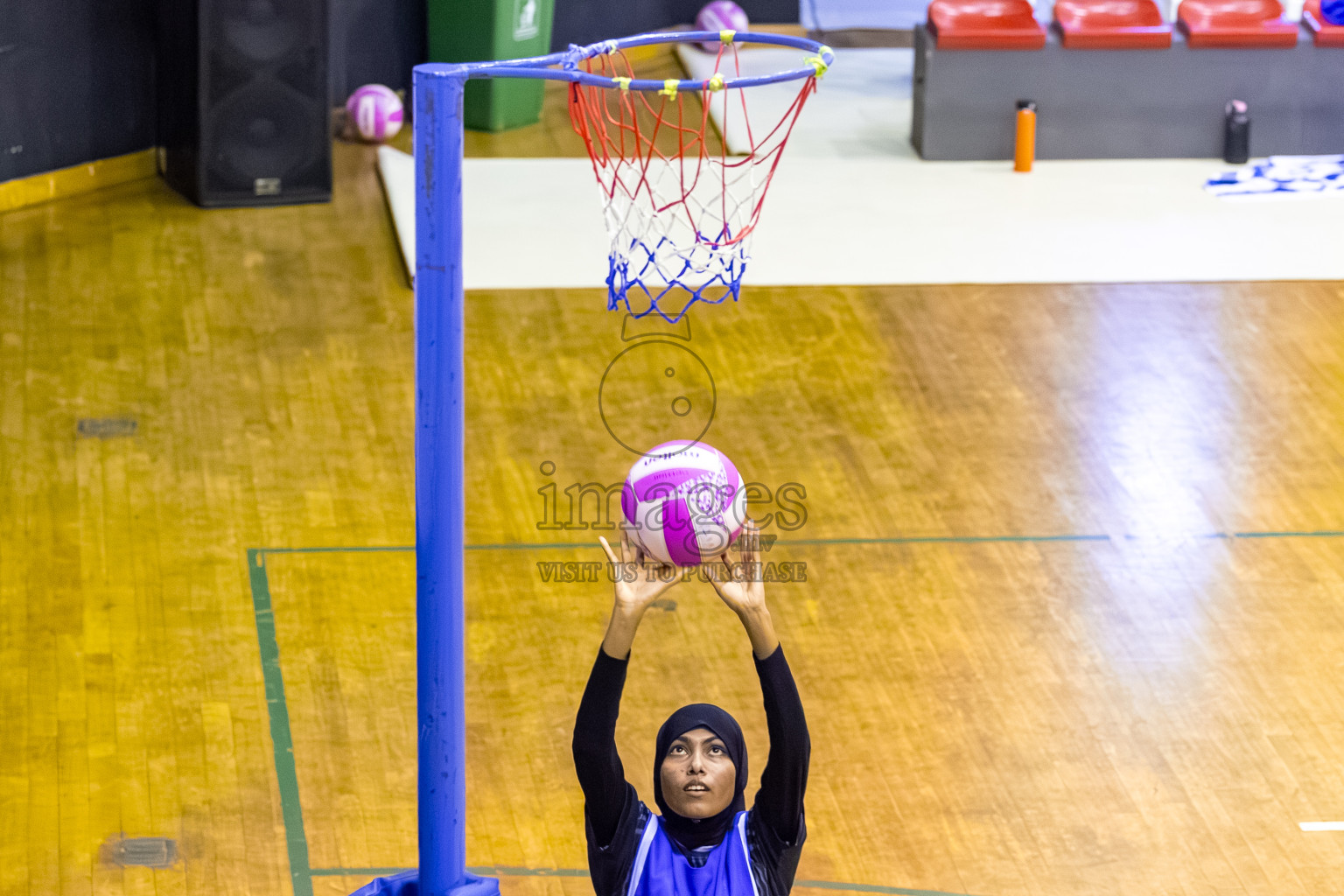 SC Shining Star vs Youth United SC in Day 9 of 24th Milo Netball Association Championship was held in Social Center at Male', Maldives on Tuesday, 9th September 2025. Photos: Mohamed Mahfooz Moosa / images.mv