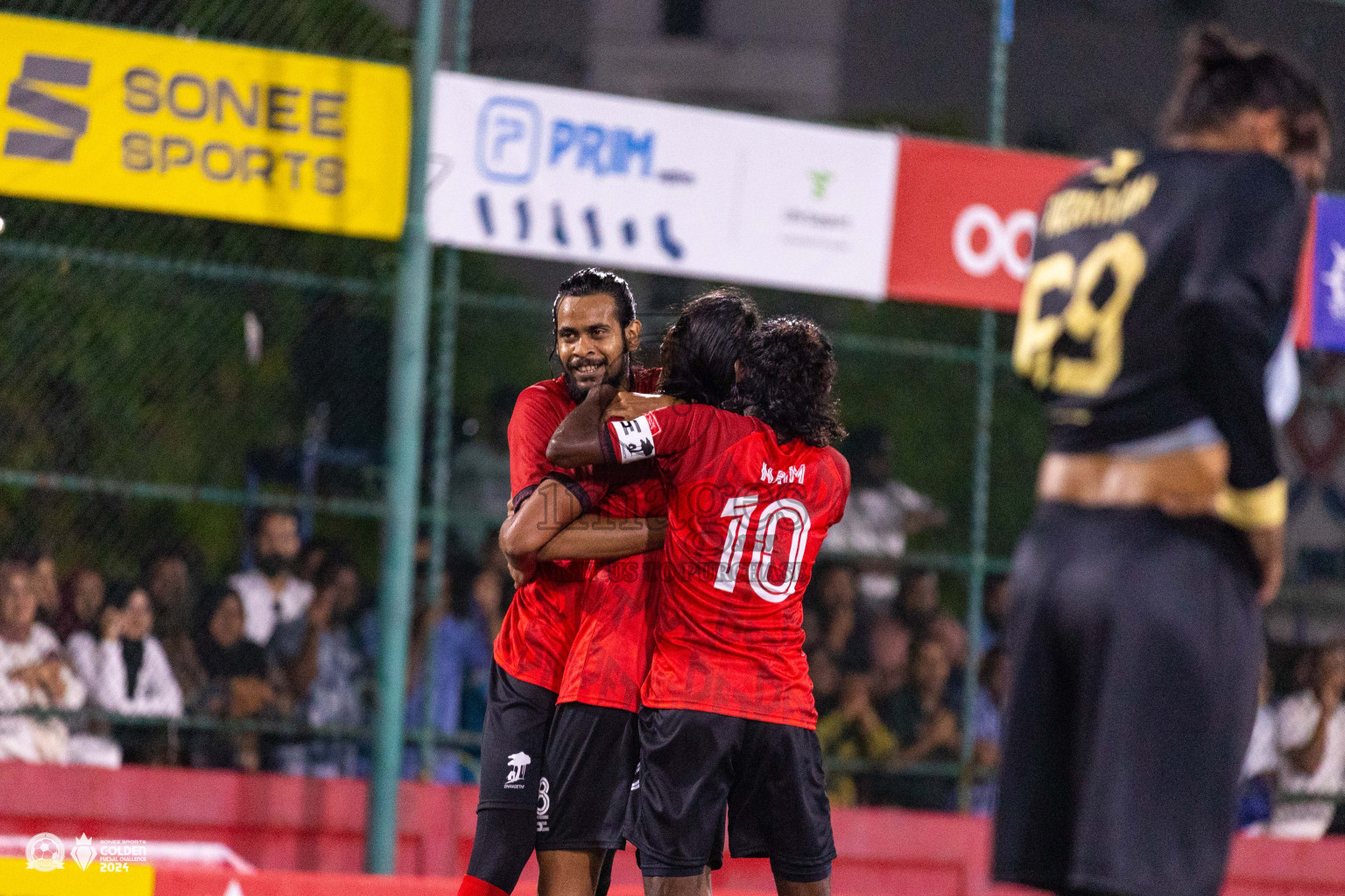 ADh Dhangethi vs ADh Maamigili in Day 7 of Golden Futsal Challenge 2024 was held on Saturday, 20th January 2024, in Hulhumale', Maldives Photos: Ismail Thoriq / images.mv