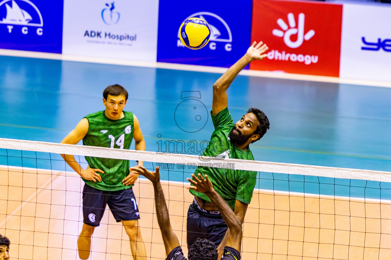 Day 2 of MILO VAM Cup 2024 Men's Division was held in Social Center Indoor Hall on Tuesday, 29th October 2024. Photos: Nausham Waheed / images.mv