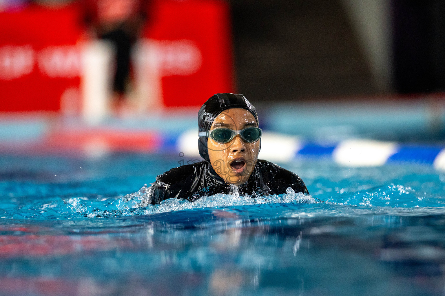 Day 1 of 20th Inter-school Swimming Competition 2024 held in Hulhumale', Maldives on Saturday, 12th October 2024. Photos: Ismail Thoriq / images.mv