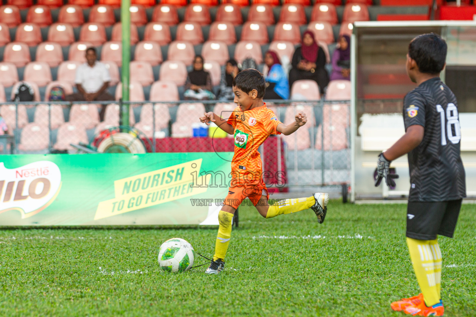 Day 2 of MILO Kids Football Fiesta was held at National Stadium in Male', Maldives on Saturday, 24th February 2024.