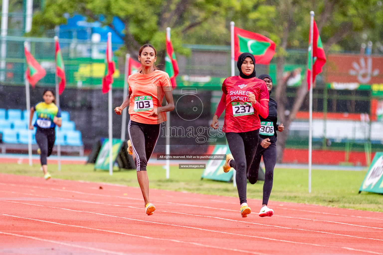 Day 2 of National Athletics Championship 2023 was held in Ekuveni Track at Male', Maldives on Friday, 24th November 2023. Photos: Hassan Simah / images.mv