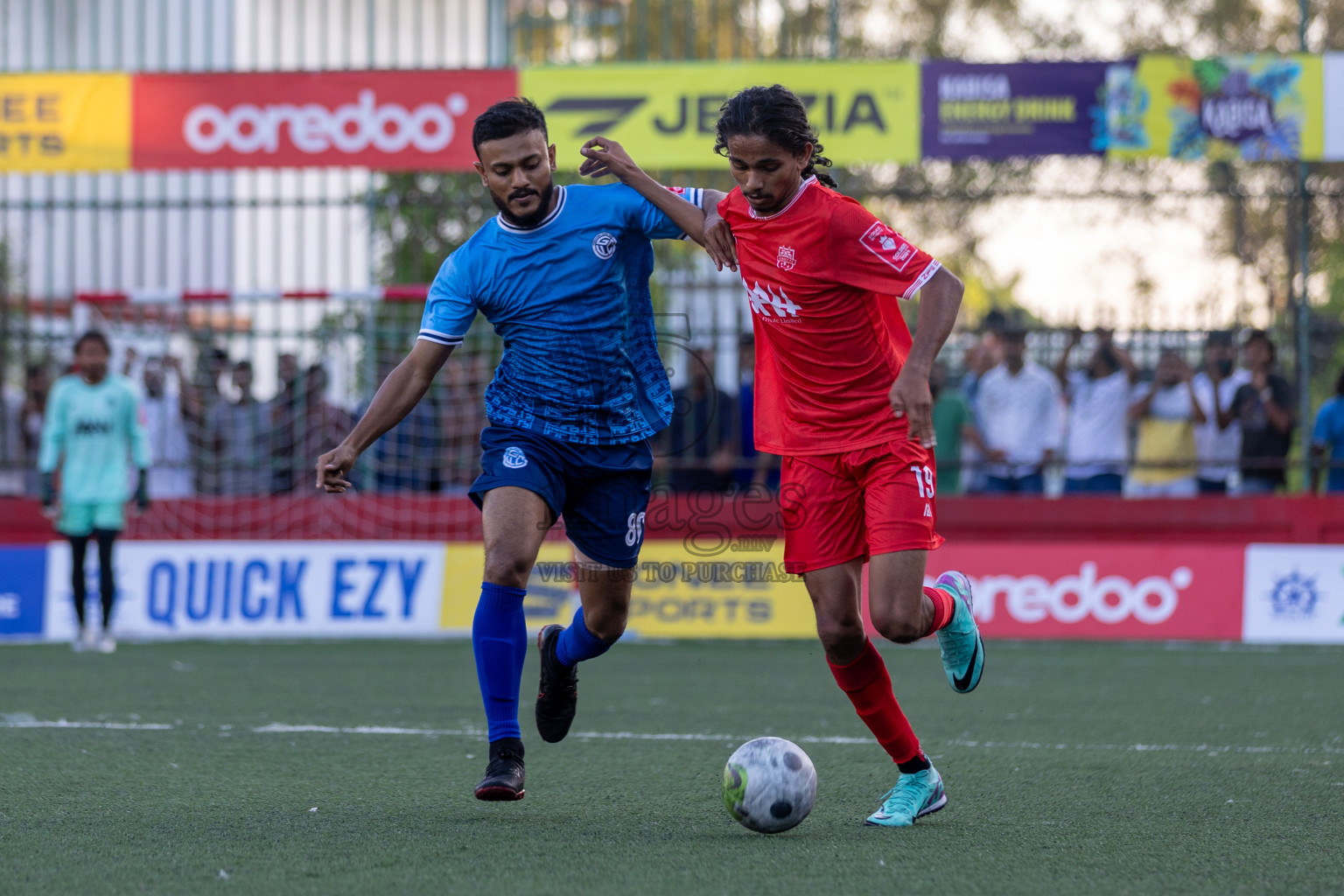 GA Kondey vs GA Gemanafushi in Day 5 of Golden Futsal Challenge 2024 was held on Friday, 19th January 2024, in Hulhumale', Maldives Photos: Mohamed Mahfooz Moosa / images.mv