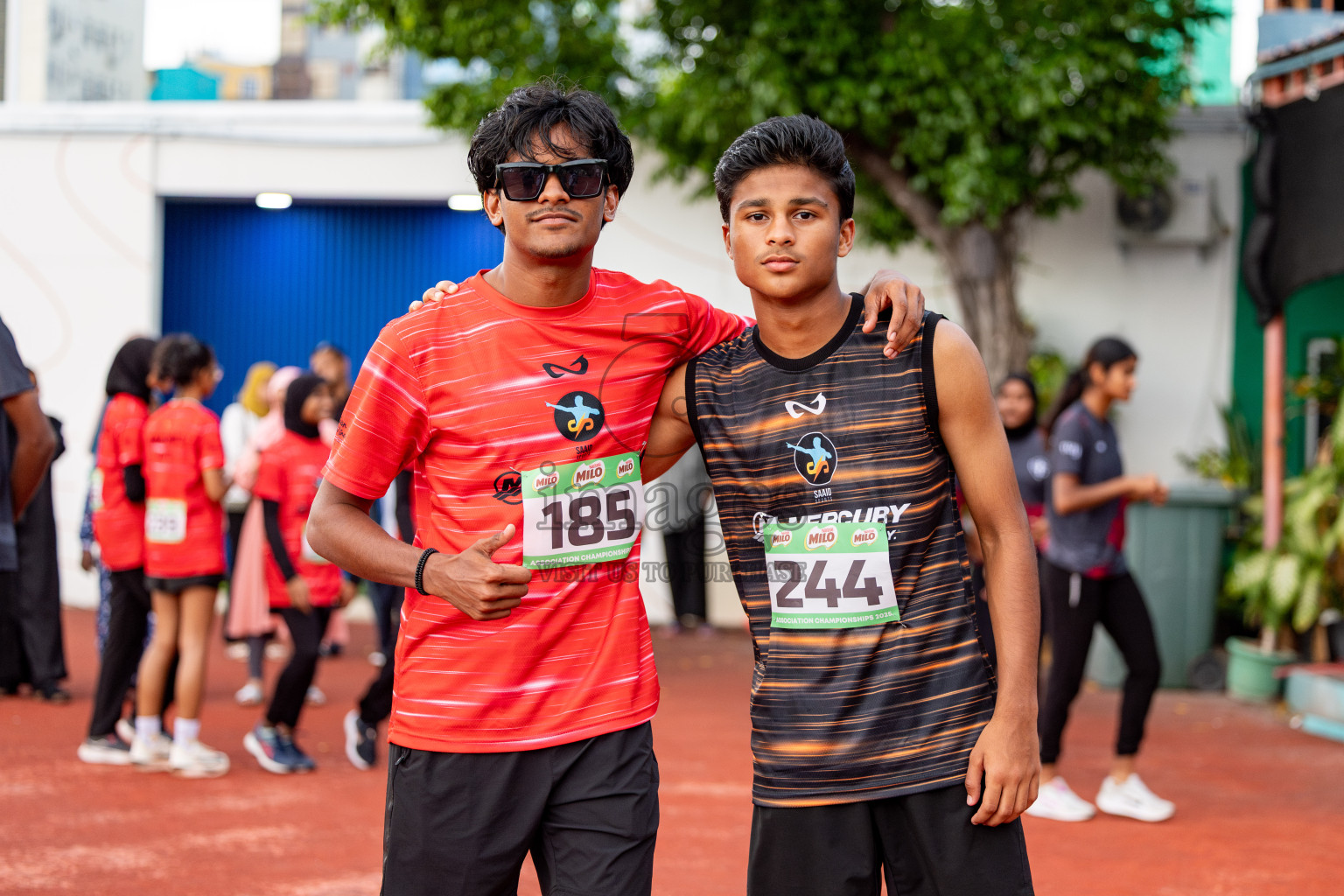 Day 2 of 12th Milo Association Championships was held in Ekuveni Track at Male', Maldives on Friday, 25th April 2025. Photos: Hassan Simah / images.mv