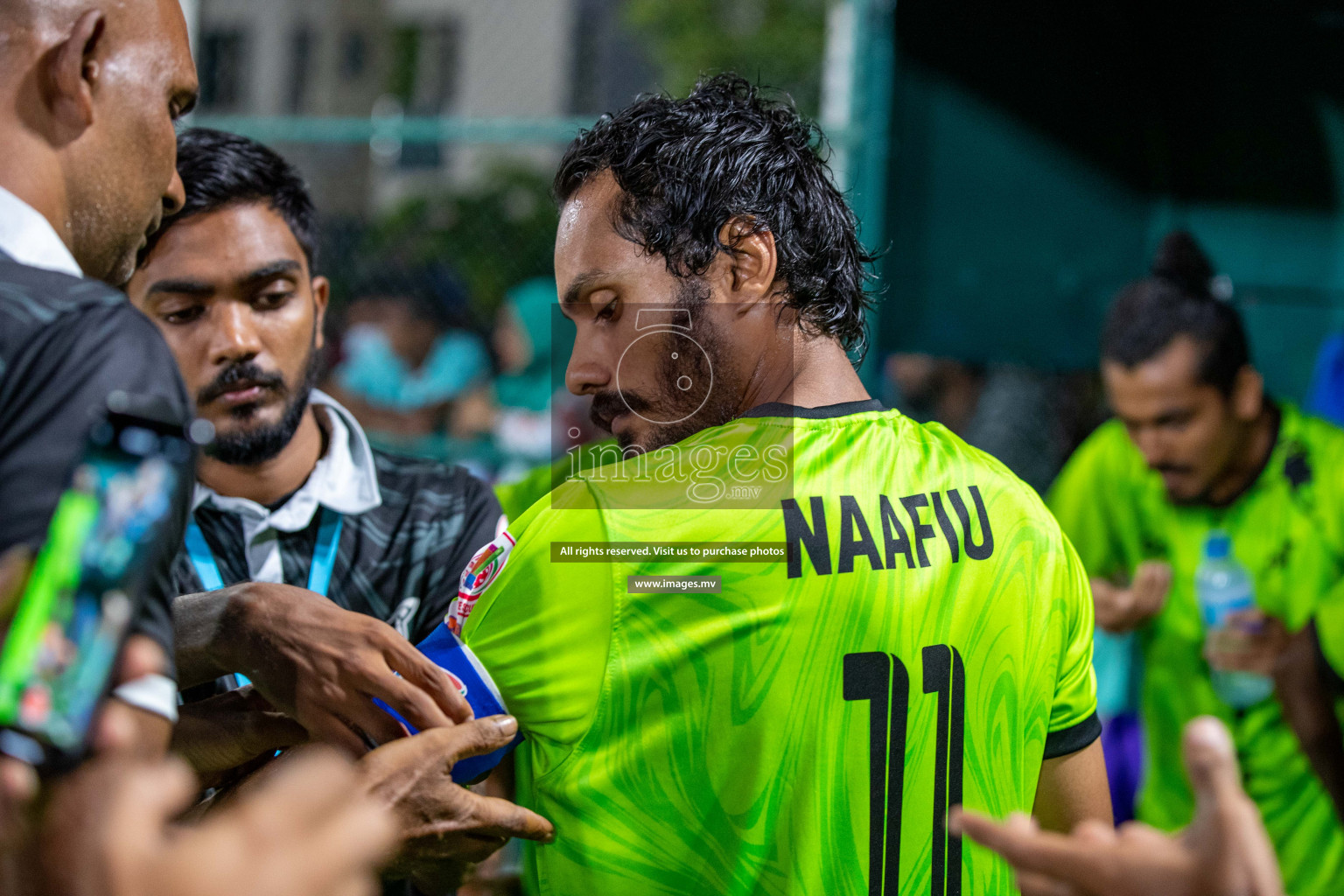 Team FSM Vs Prisons Club in the Semi Finals of Club Maldives 2021 held in Hulhumale, Maldives on 15 December 2021. Photos: Ismail Thoriq / images.mv