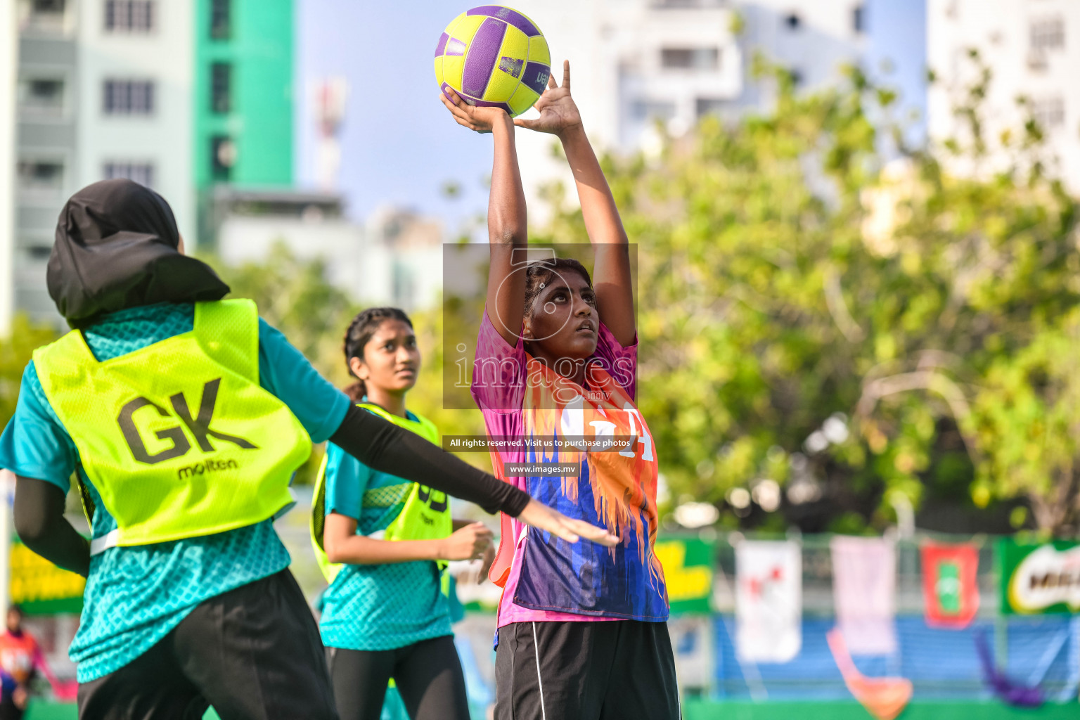 Day 6 of Junior Netball Championship 2022 on 10th March 2022 held in Male', Maldives. Photos by Nausham Waheed