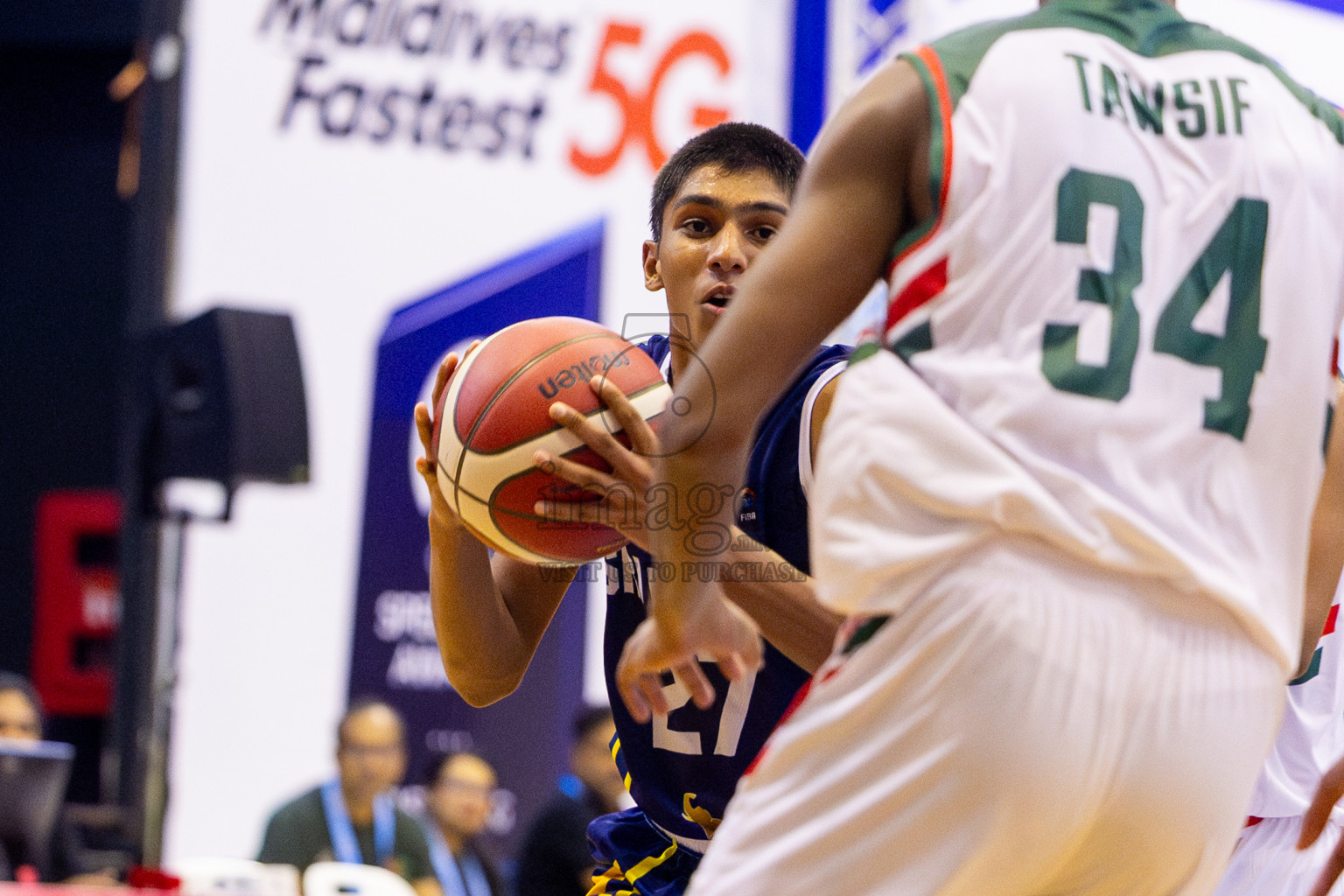 Sri Lanka vs Bangladesh in Day 2 of Under 16 Asian Cup SABA Qualifiers 2025 was held in Social Center, Male', Maldives on Friday, 13th June 2025. Photos: Nausham Waheed / images.mv