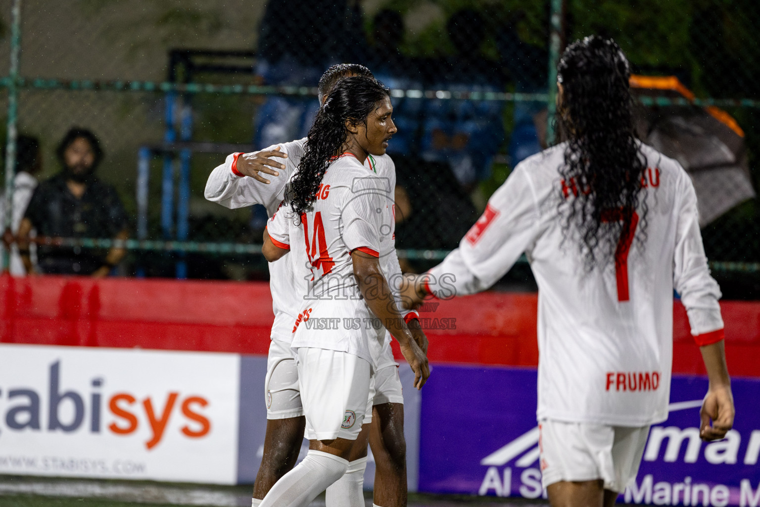 L. Isdhoo VS L. Mundoo in Day 18 of Golden Futsal Challenge 2025 was held on Wednesday, 22nd January 2025, in Hulhumale', Maldives. Photos: Nausham Waheed / images.mv