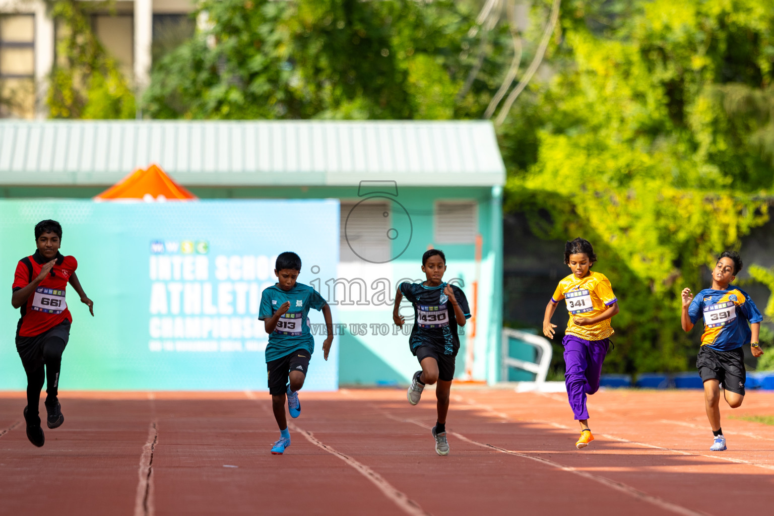 Day 2 of MWSC Interschool Athletics Championships 2024 held in Hulhumale Running Track, Hulhumale, Maldives on Sunday, 10th November 2024. Photos by: Ismail Thoriq / Images.mv