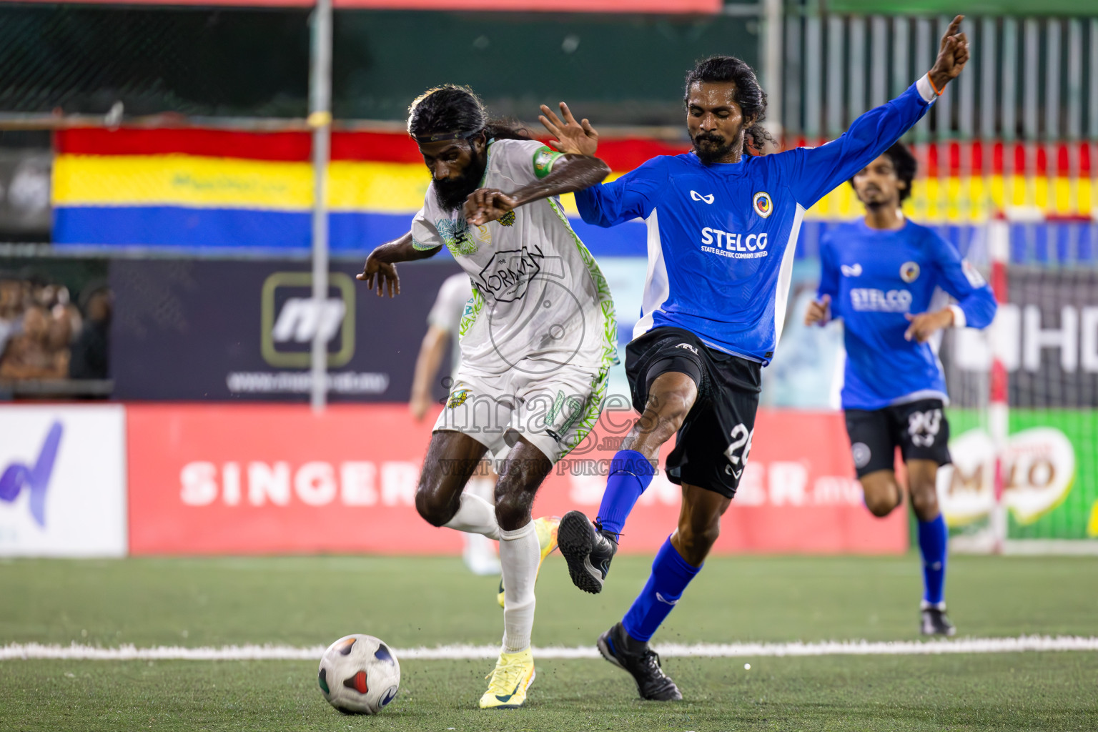 WAMCO vs STELCO in Semi Finals of Club Maldives Cup 2024 held in Rehendi Futsal Ground, Hulhumale', Maldives on Monday, 14th October 2024. Photos: Ismail Thoriq / images.mv