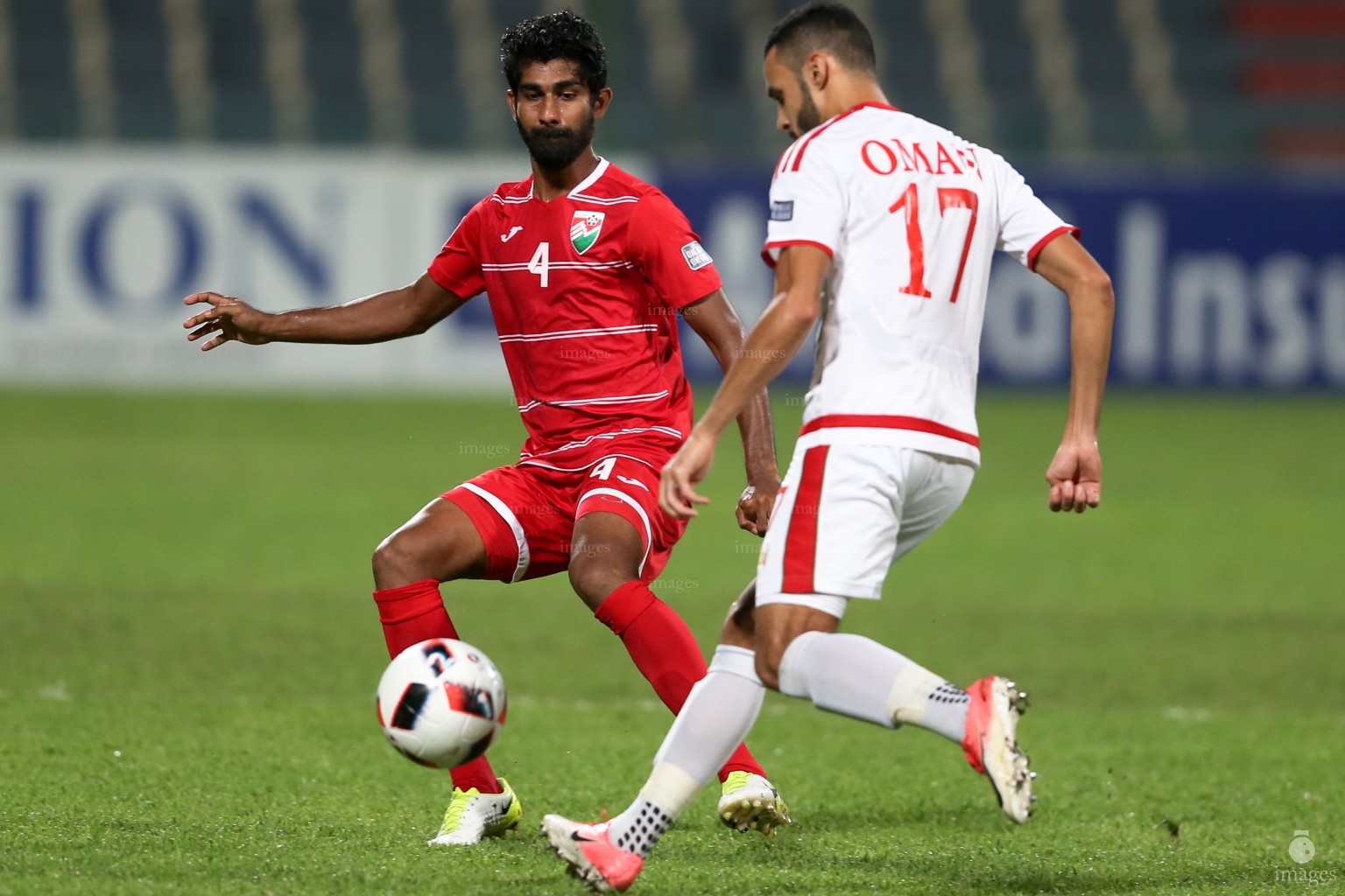 Asian Cup Qualifier between Maldives and Oman in National Stadium, on 10 October 2017 Male' Maldives. ( Images.mv Photo: Abdulla Abeedh )