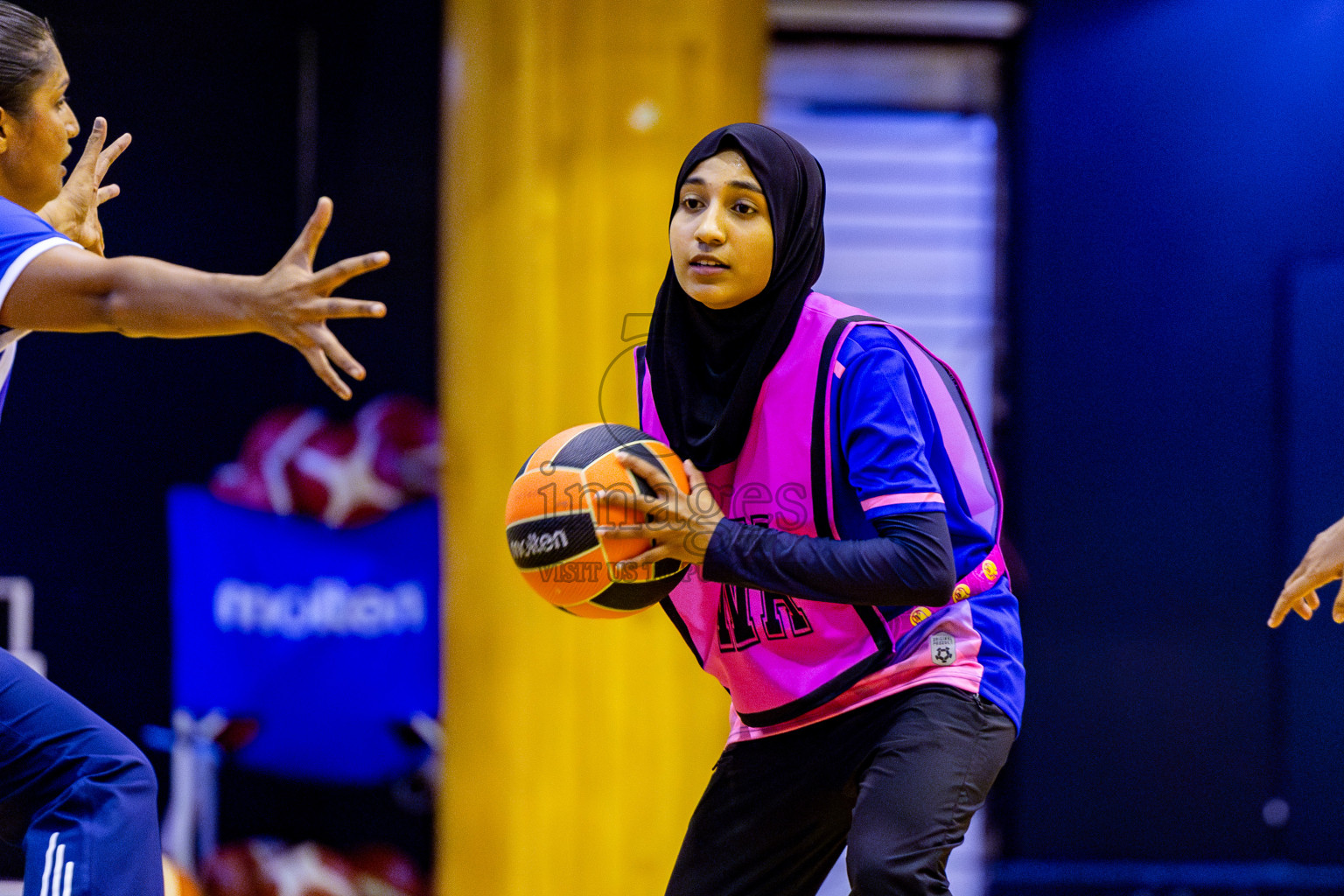 Kulhudhuffushi Youth & Recreation Club vs Sports Club Shining Star in Day 4 of 21st National Netball Tournament was held in Social Canter at Male', Maldives on Sunday, 19th May 2024. Photos: Nausham Waheed / images.mv