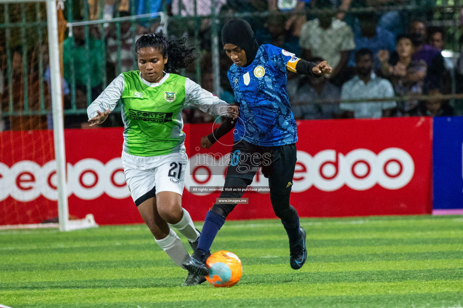 orts Limited vs WAMCO - in the Finals 18/30 Women's Futsal Fiesta 2021 held in Hulhumale, Maldives on 18 December 2021. Photos by Shuu Abdul Sattar