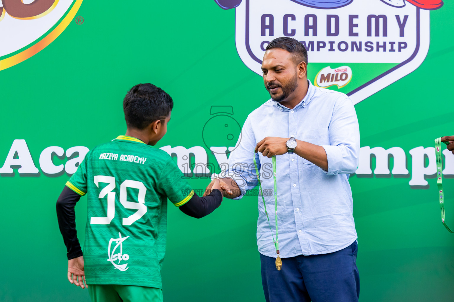 Day 3 of MILO Academy Championship 2025 (U-12) was held at Henveiru Stadium in Male', Maldives on Saturday, 3rd May 2025. Photos: Nausham Waheed / images.mv