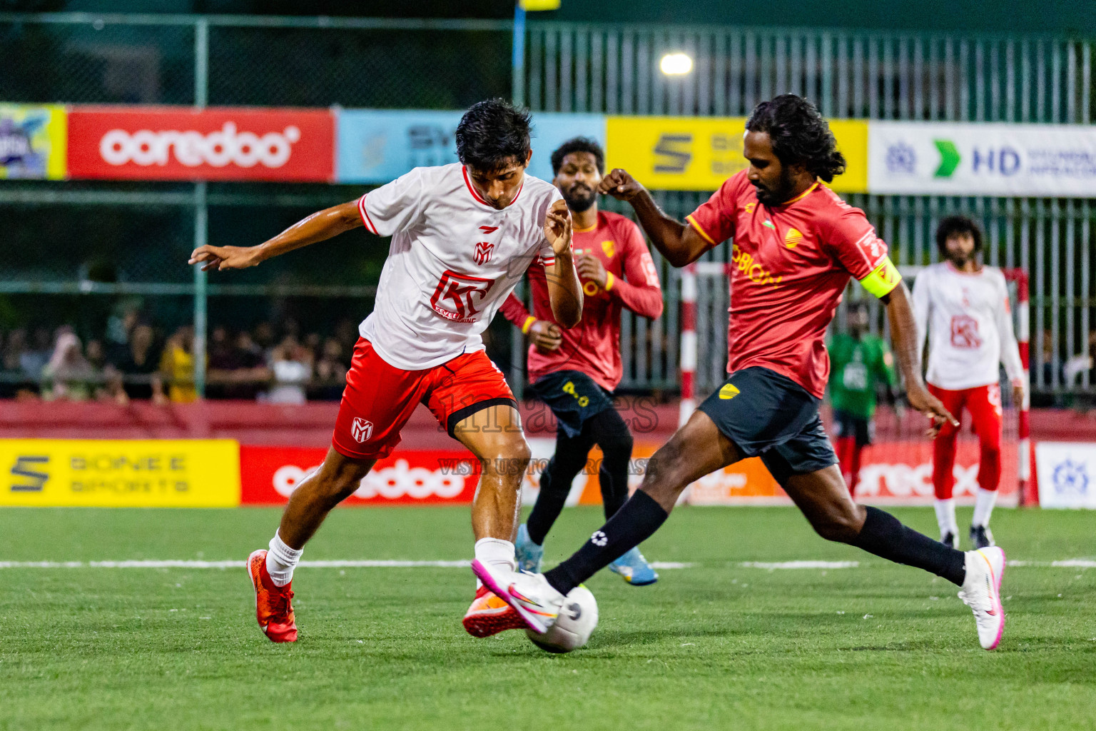 Dh Kudahuvadhoo vs Dh Maaenboodhoo in Day 24 of Golden Futsal Challenge 2024 was held on Wednesday  , 7th February 2024 in Hulhumale', Maldives Photos: Nausham Waheed / images.mv