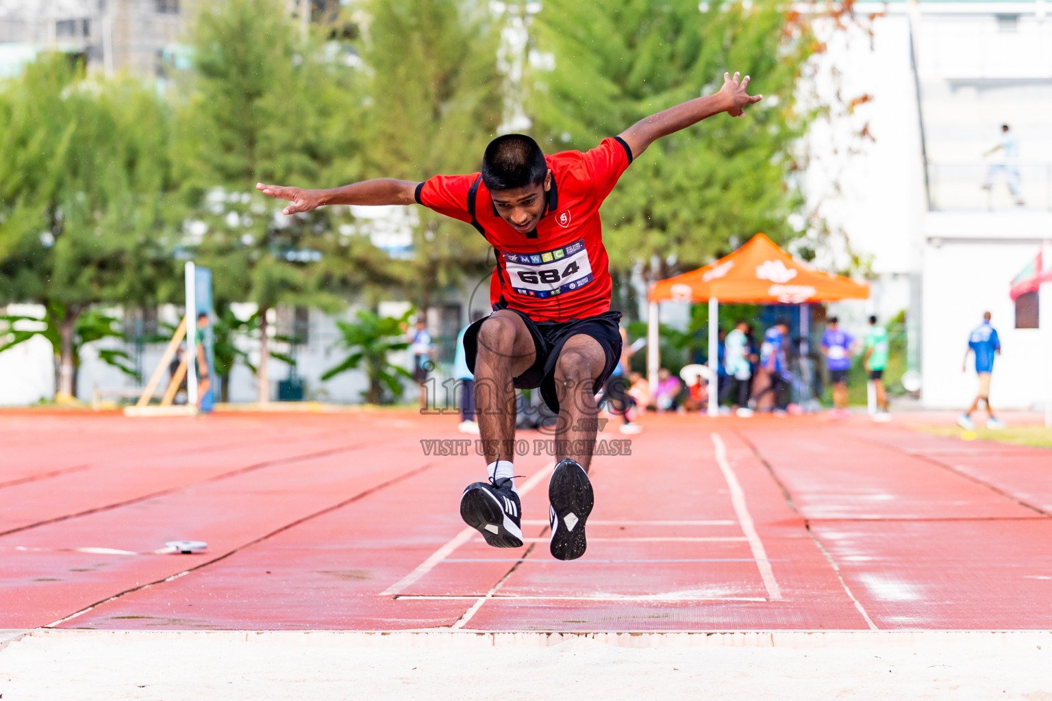 Day 3 of MWSC Interschool Athletics Championships 2024 held in Hulhumale Running Track, Hulhumale, Maldives on Monday, 11th November 2024. Photos by:  Nausham Waheed / Images.mv