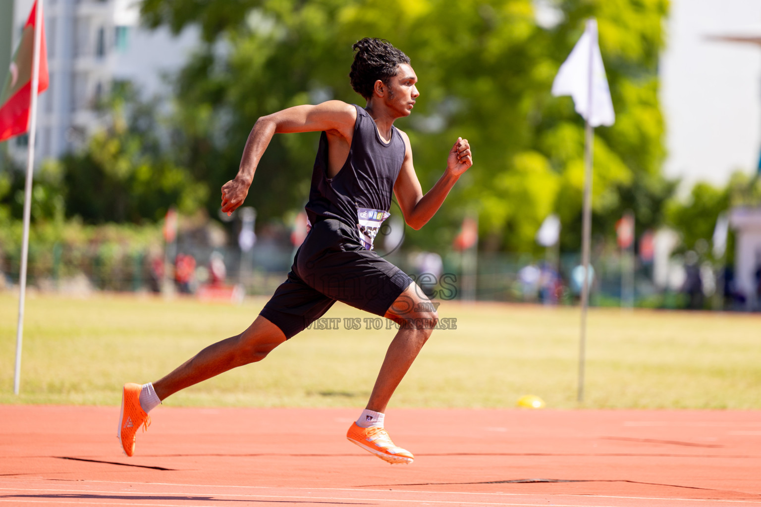 Day 2 of MWSC Interschool Athletics Championships 2024 held in Hulhumale Running Track, Hulhumale, Maldives on Sunday, 10th November 2024. 
Photos by:  Hassan Simah / Images.mv